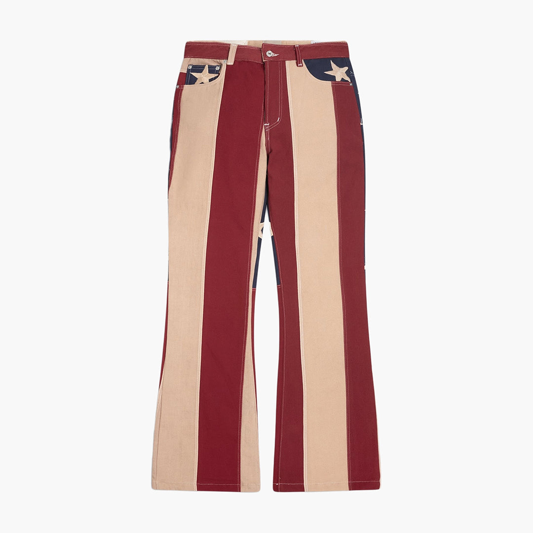 RETOUCHE U STRIPE LOGAN PANTS MULTI