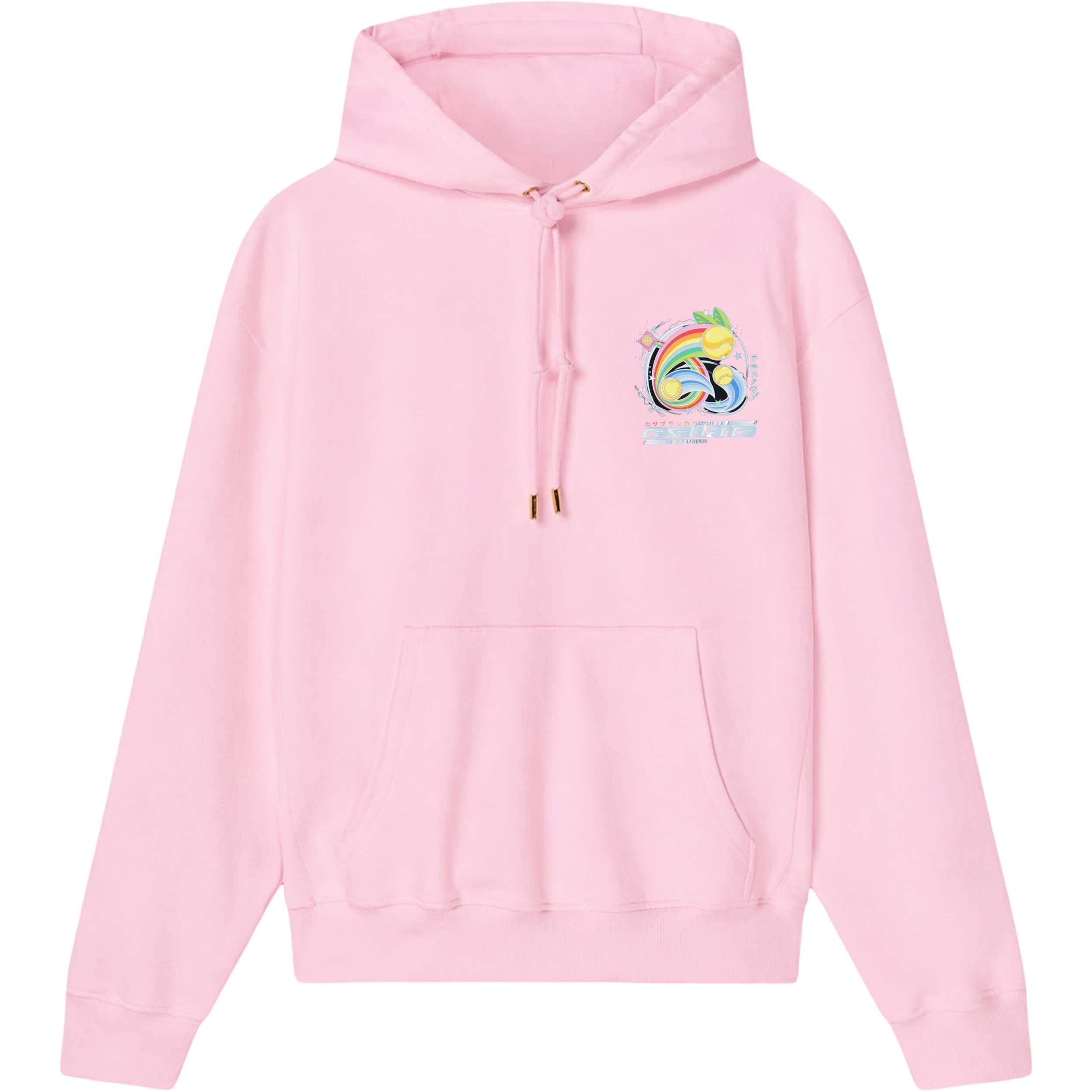 MANGA TENNIS BALL PRINTED HOODIE 'BABY PINK'