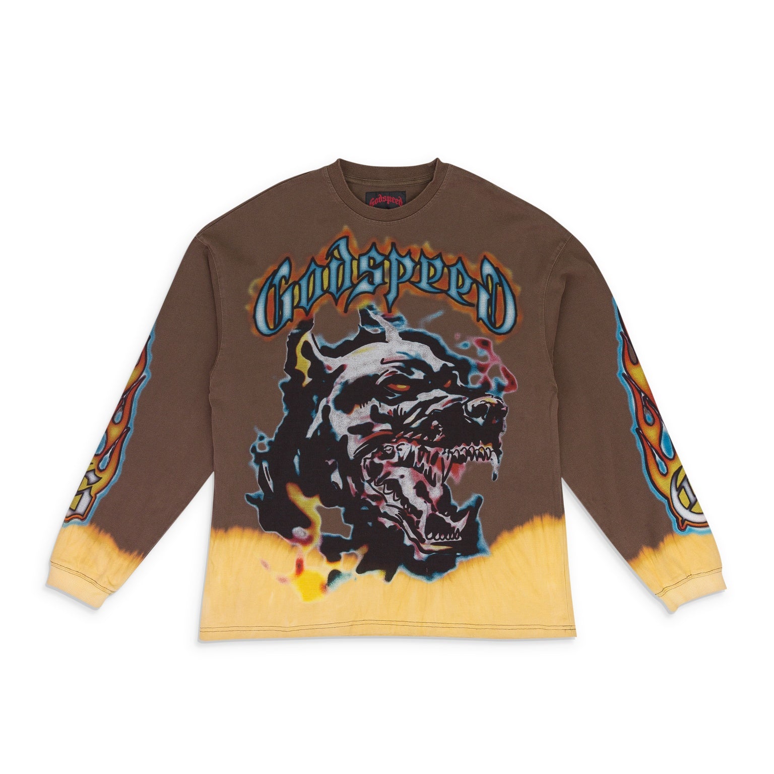 BROWN OFF THE LEASH L/S T SHIRT