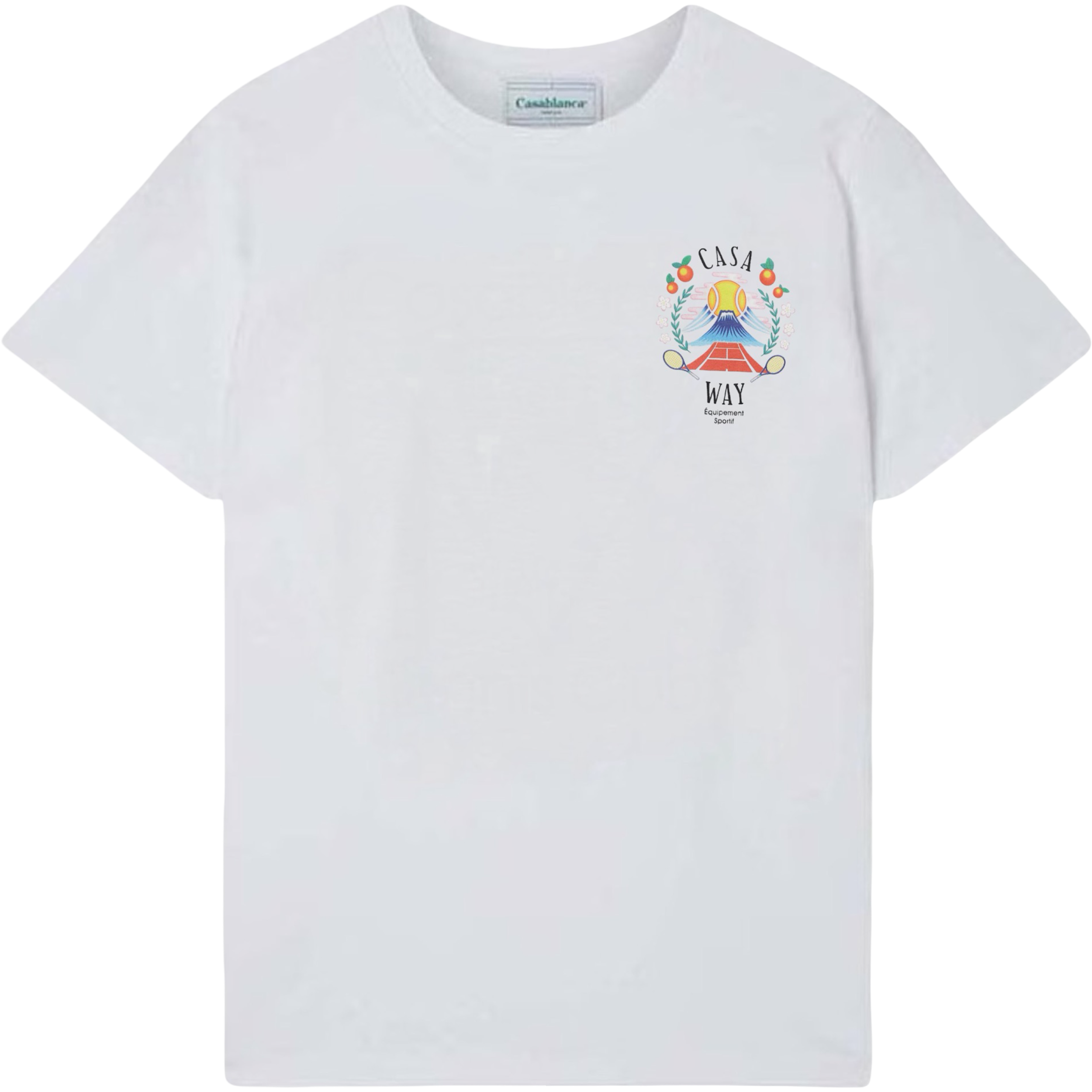 CASA WAY MOUNTAIN PRINTED T-SHIRT 'WHITE'