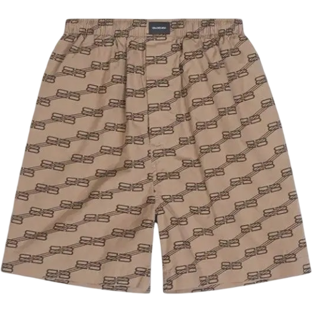 BALENCIAGA BB MONOGRAM SHORTS
