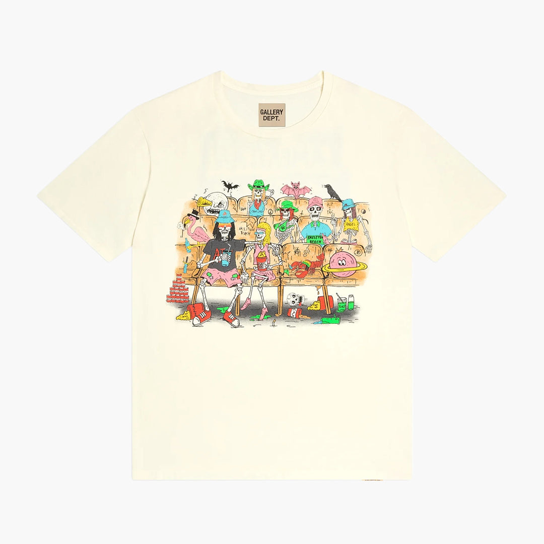 SKELETON BEACH THEATER TEE LIGHT ARCHIVAL WHITE