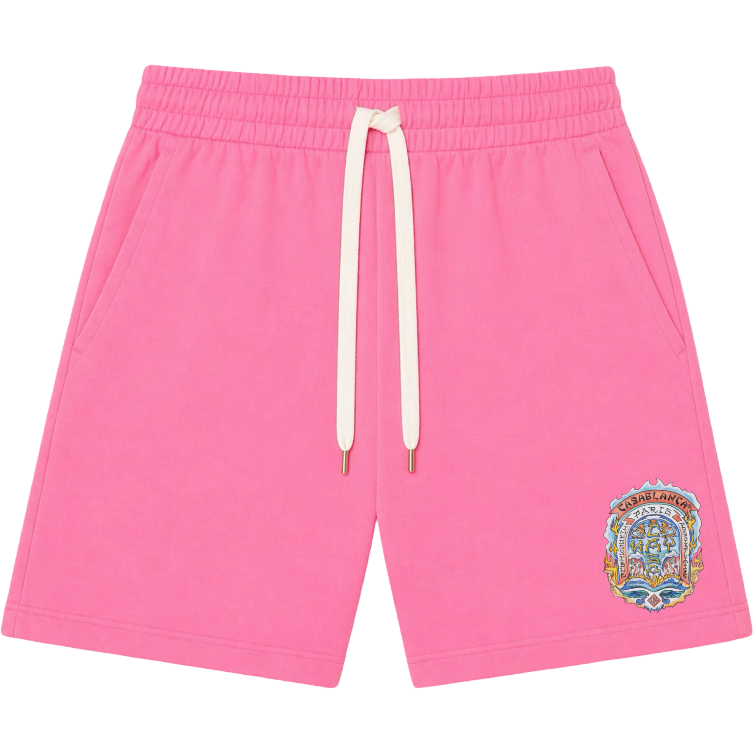CASA WAY SKATE PRINTED SWEAT SHORT  'PINK'
