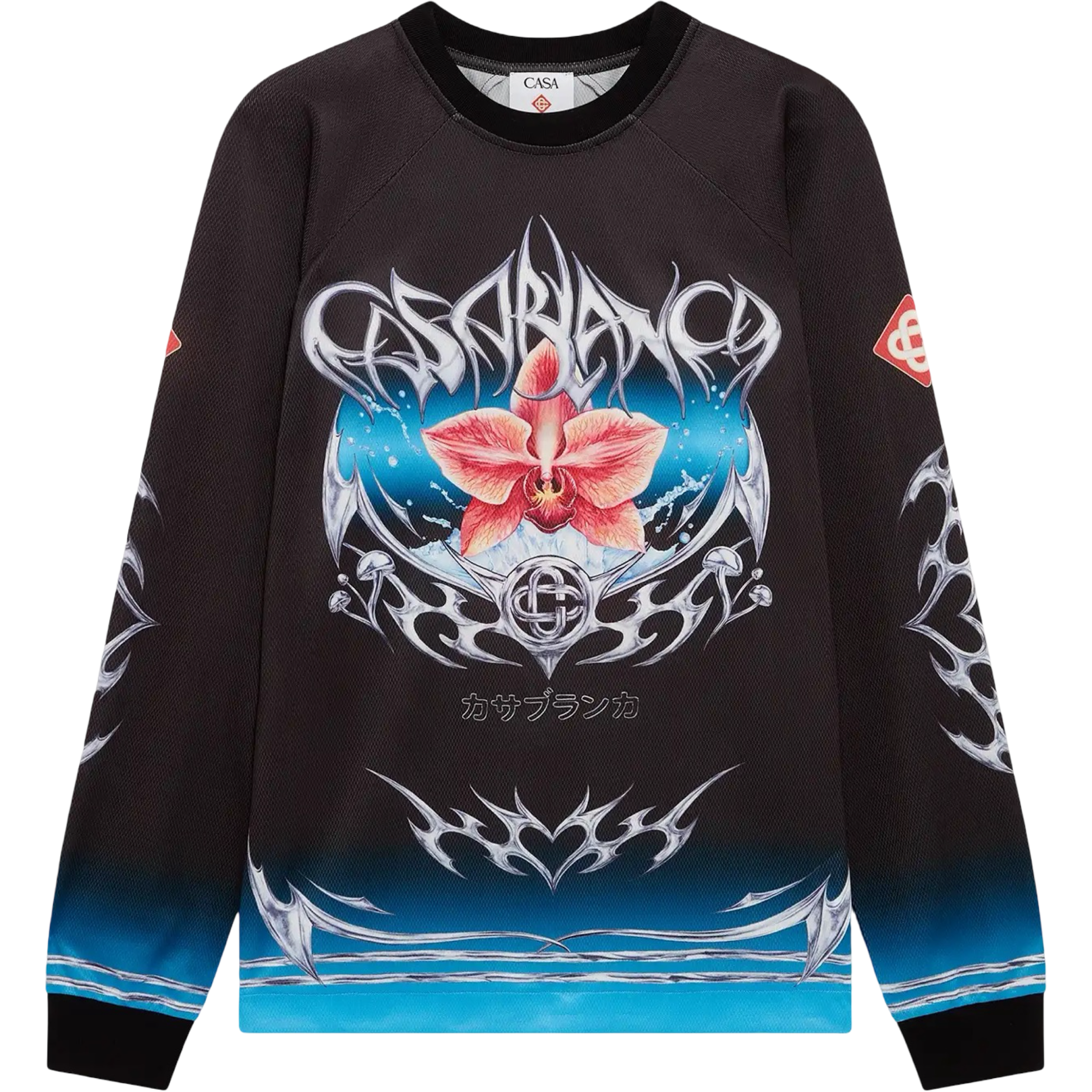 BLADE LONG SLEEVE FOOTBALL TOP 'BLACK'