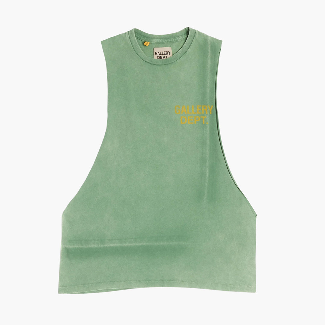 VINTAGE LOGO SLEEVELESS TEE KELLY GREEN