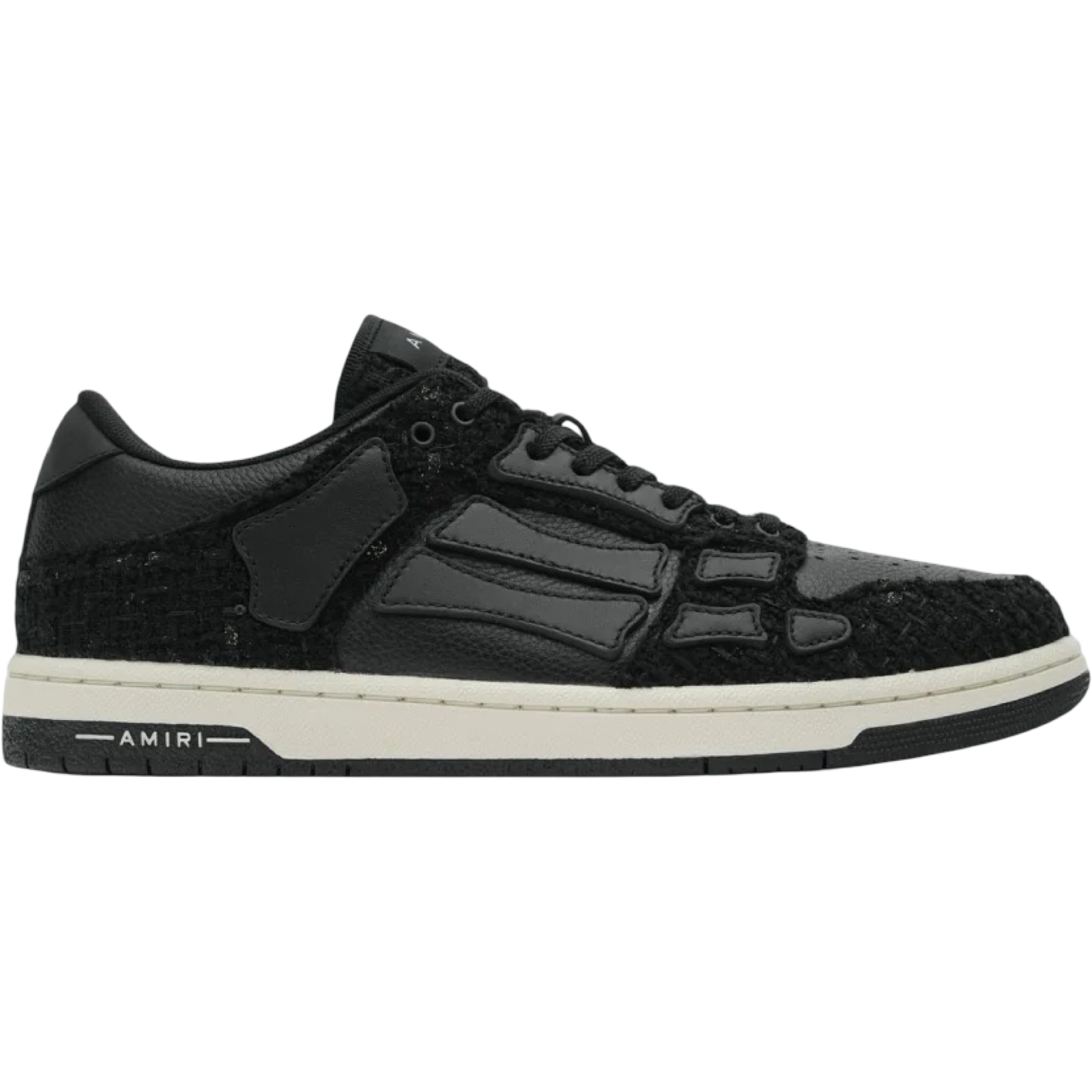 AMIRI BOUCLE SKEL TOP LOW BLACK