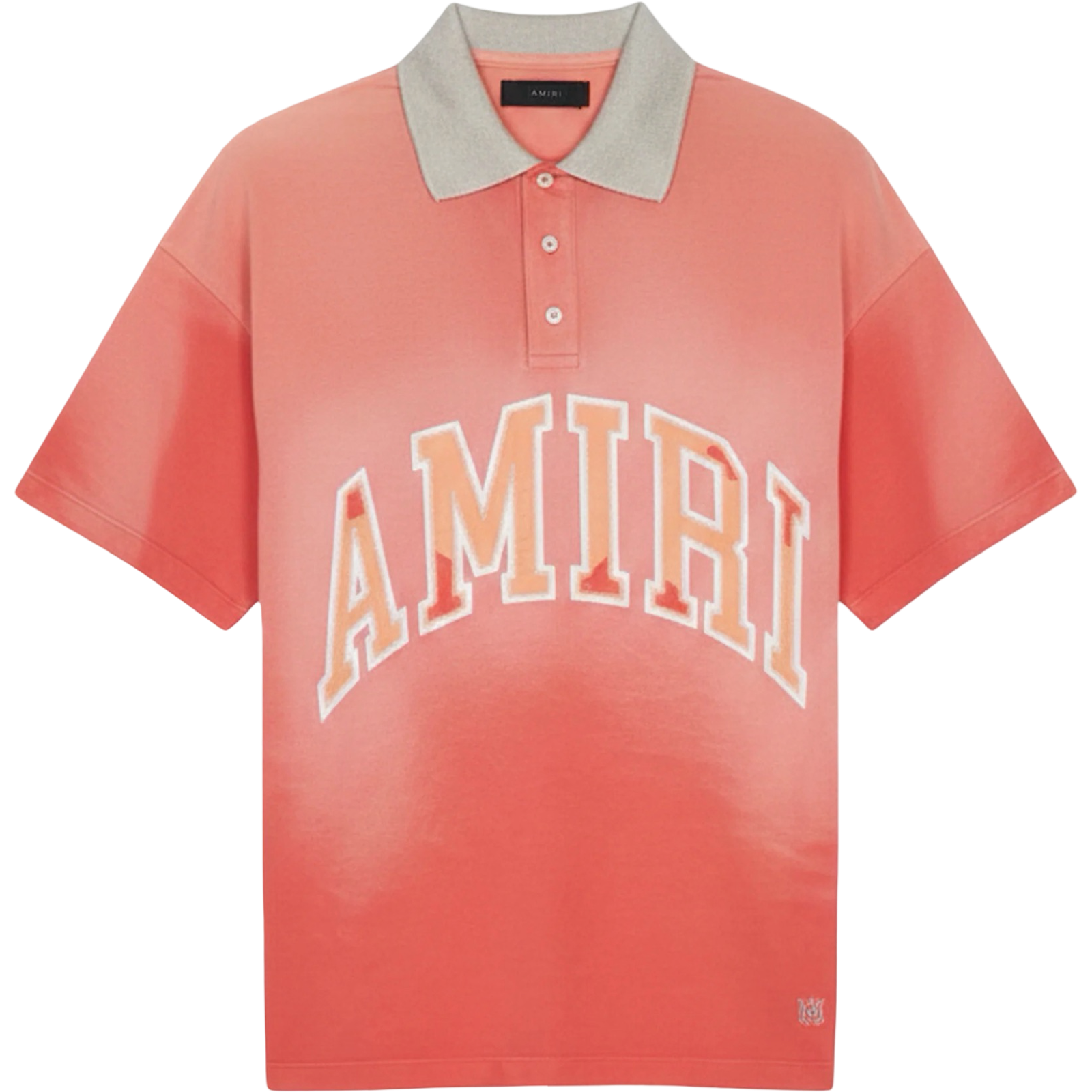 AMIRI AMIRI VINTAGE OVERSIZED POLO CRANBERRY