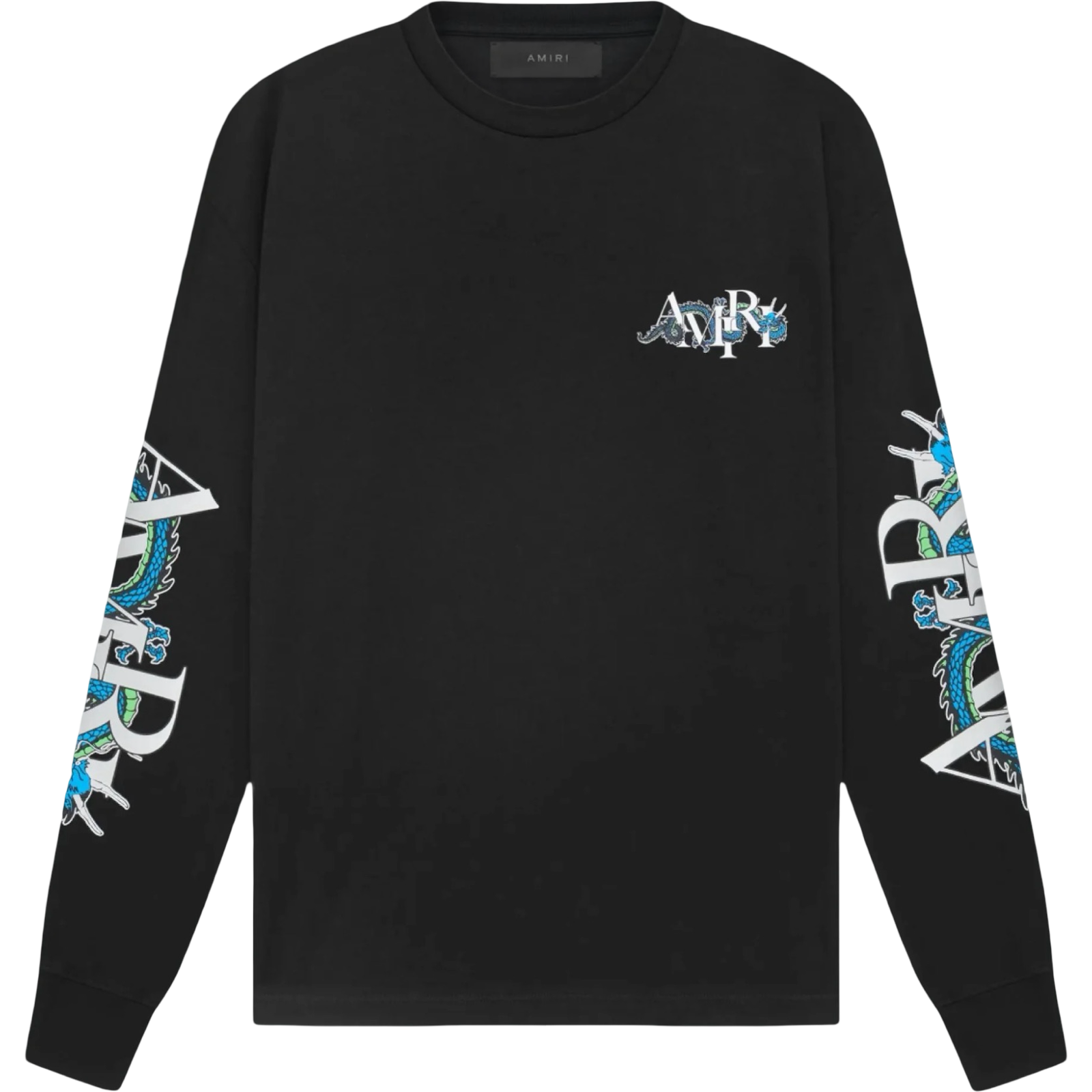 AMIRI LNY DRAGON L/S TEE BLACK