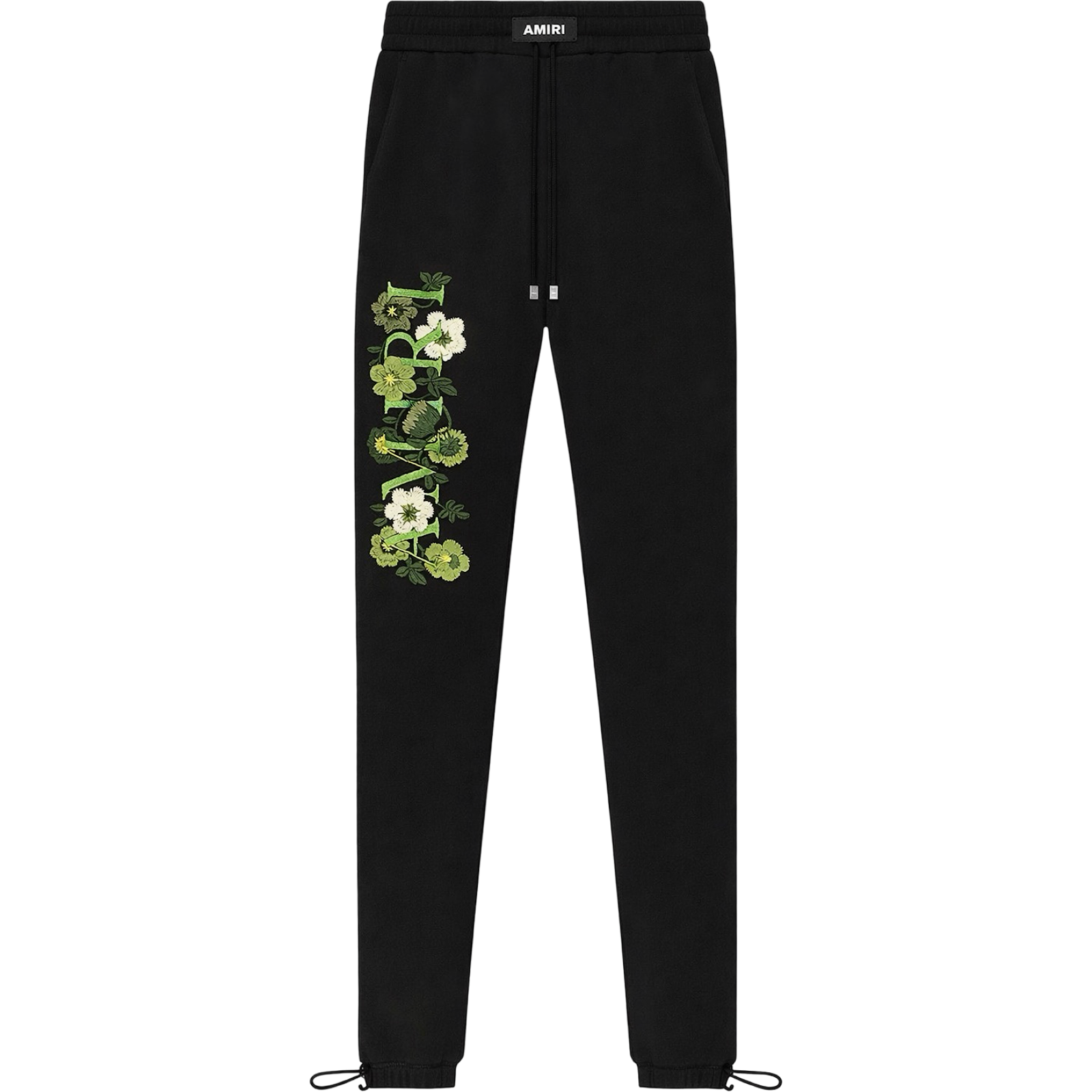 AMIRI BLACK FLOWER SWEATPANTS