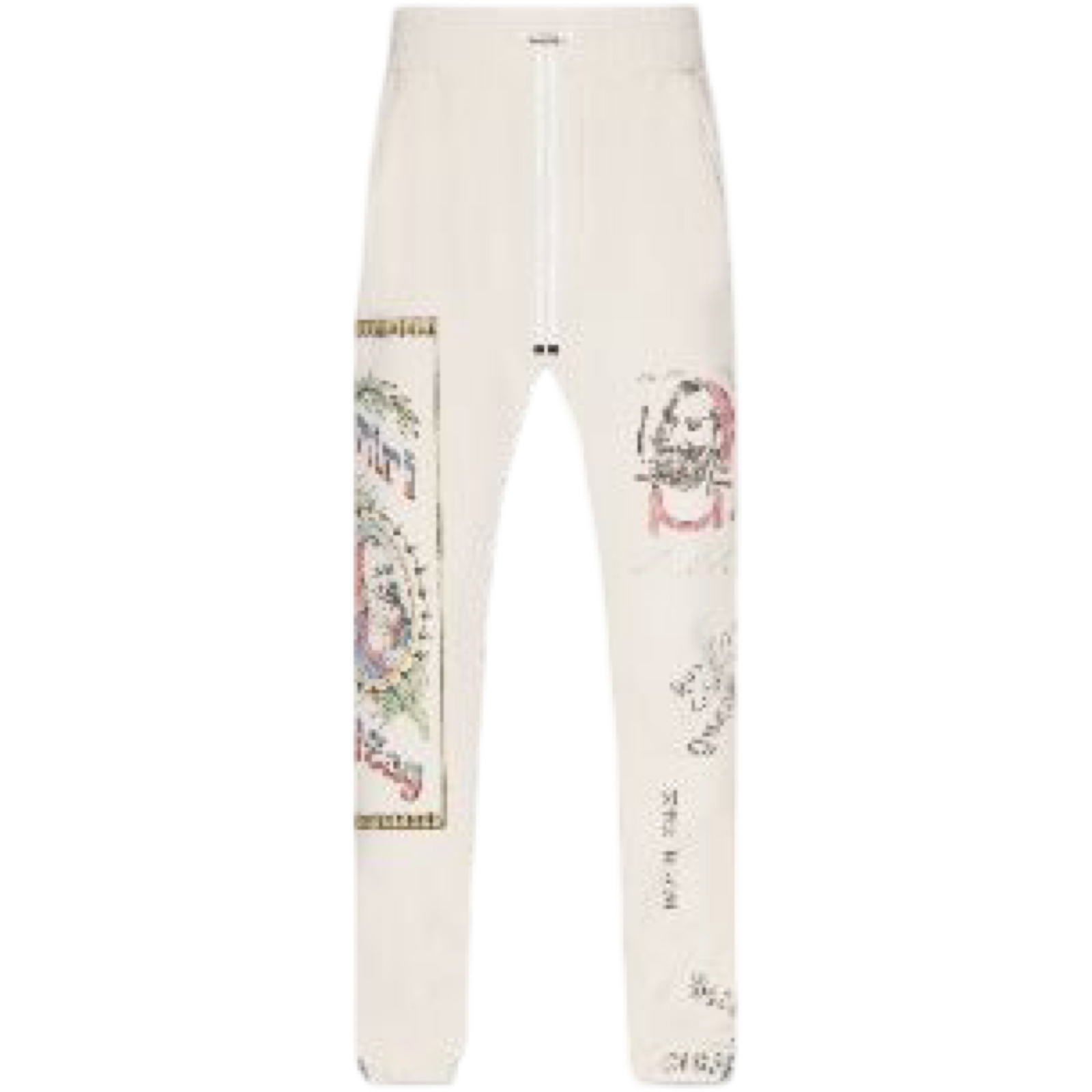 AMIRI ALMOND ZIG ZAG SKETCH SWEATPANTS