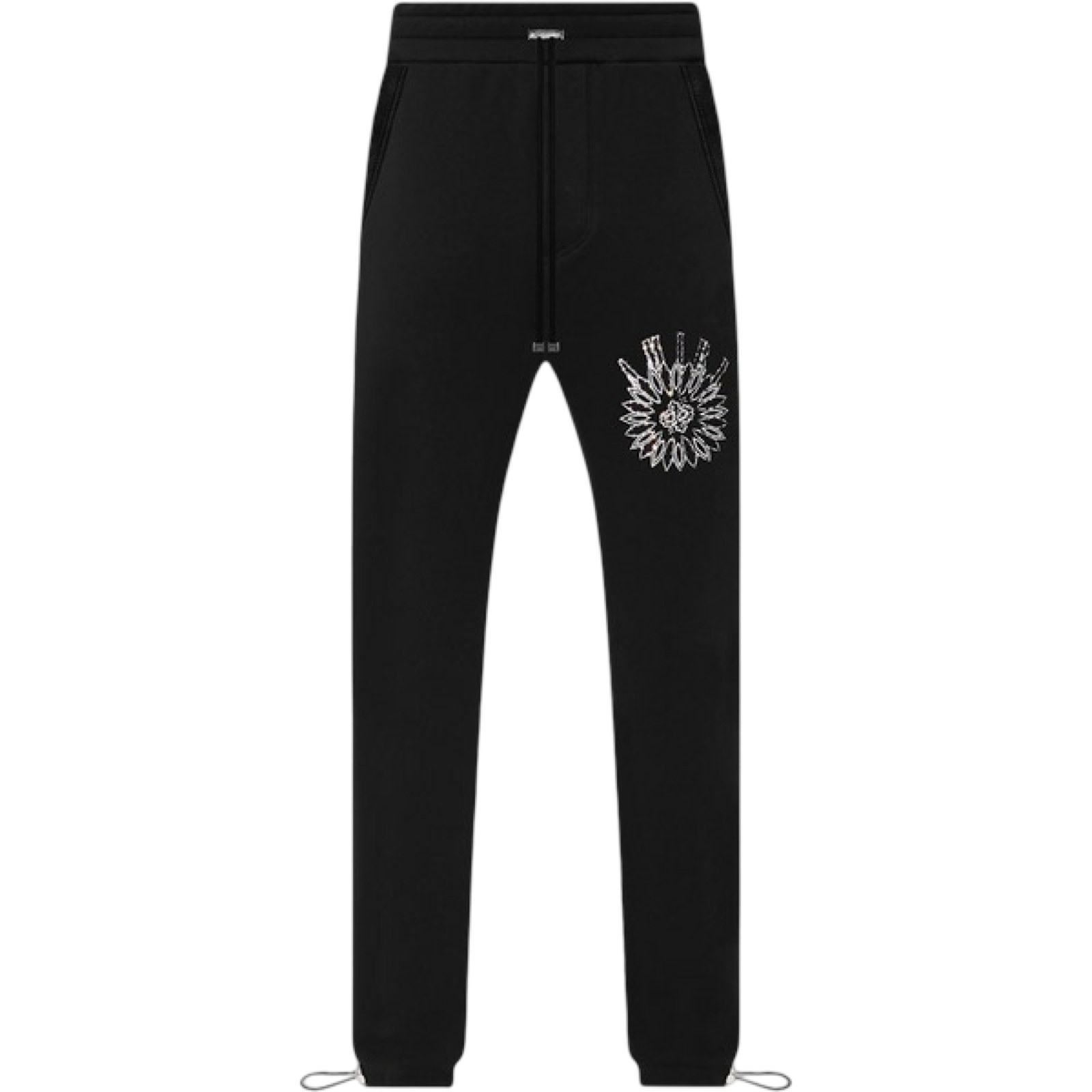 AMIRI BLACK CRYSTAL STICK POKE JOGGERS