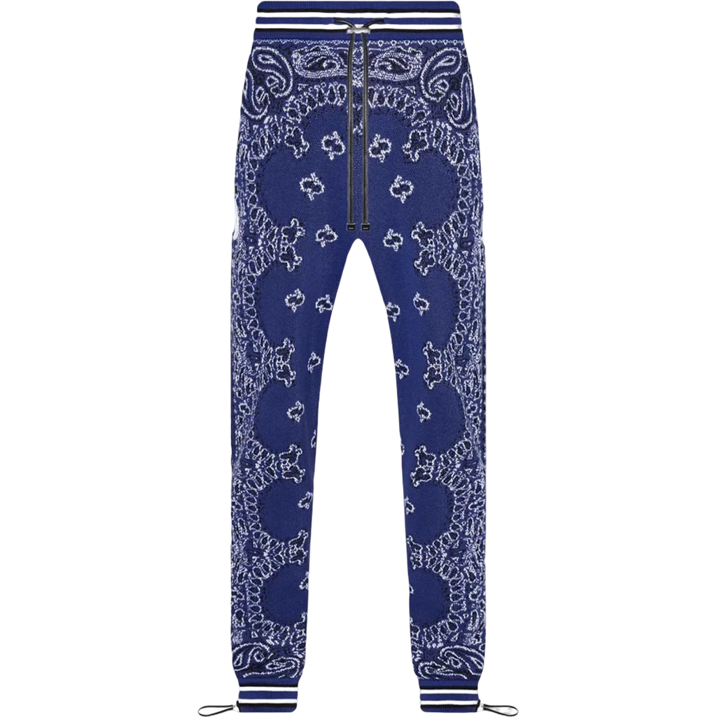 AMIRI BLUE BANDANA B BALL JOGGER SWEATPANTS