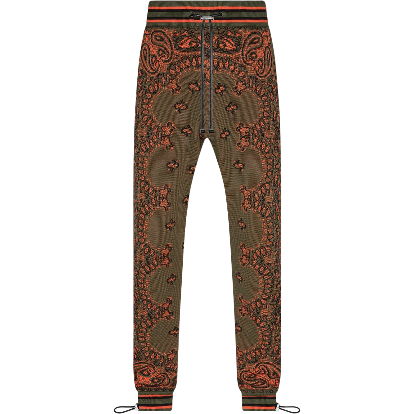AMIRI GREEN/ORANGE BANDANA B-BALL JOGGERS