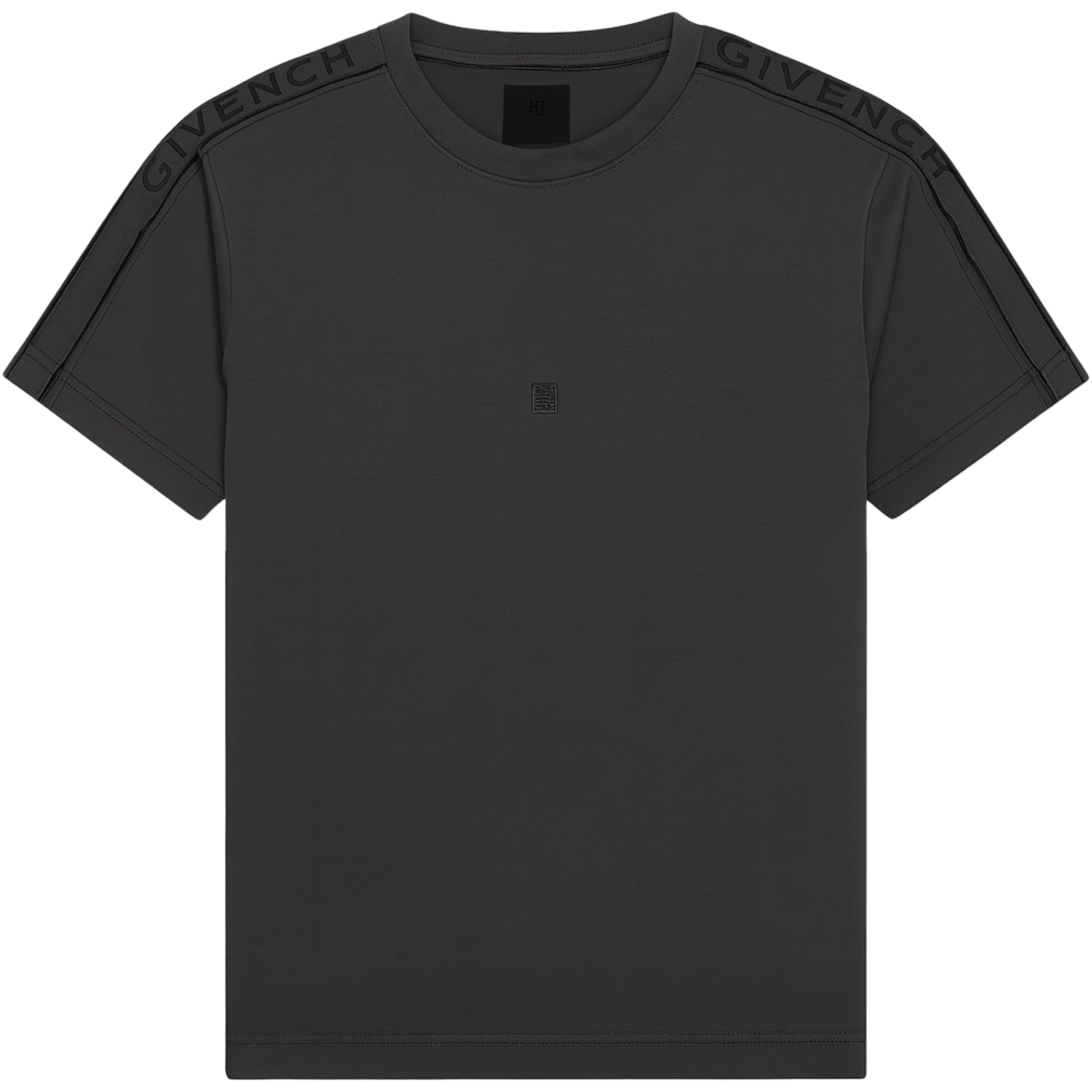 GIVENCHY TAPE SHOULDER LOGO T-SHIRT 'GREY'