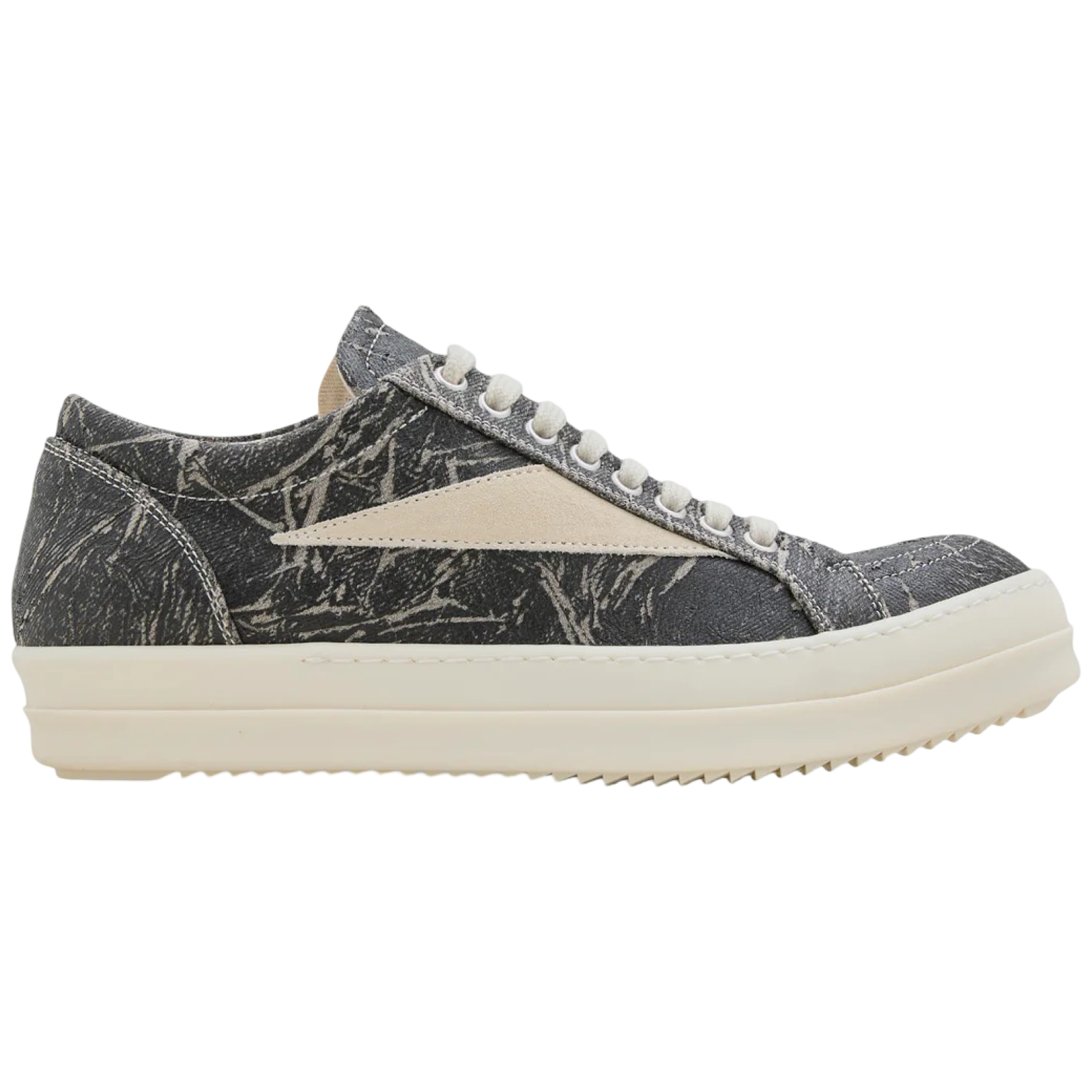 RICK OWENS VINTAGE SNEAKS ''WASHED FOIL/MILK'