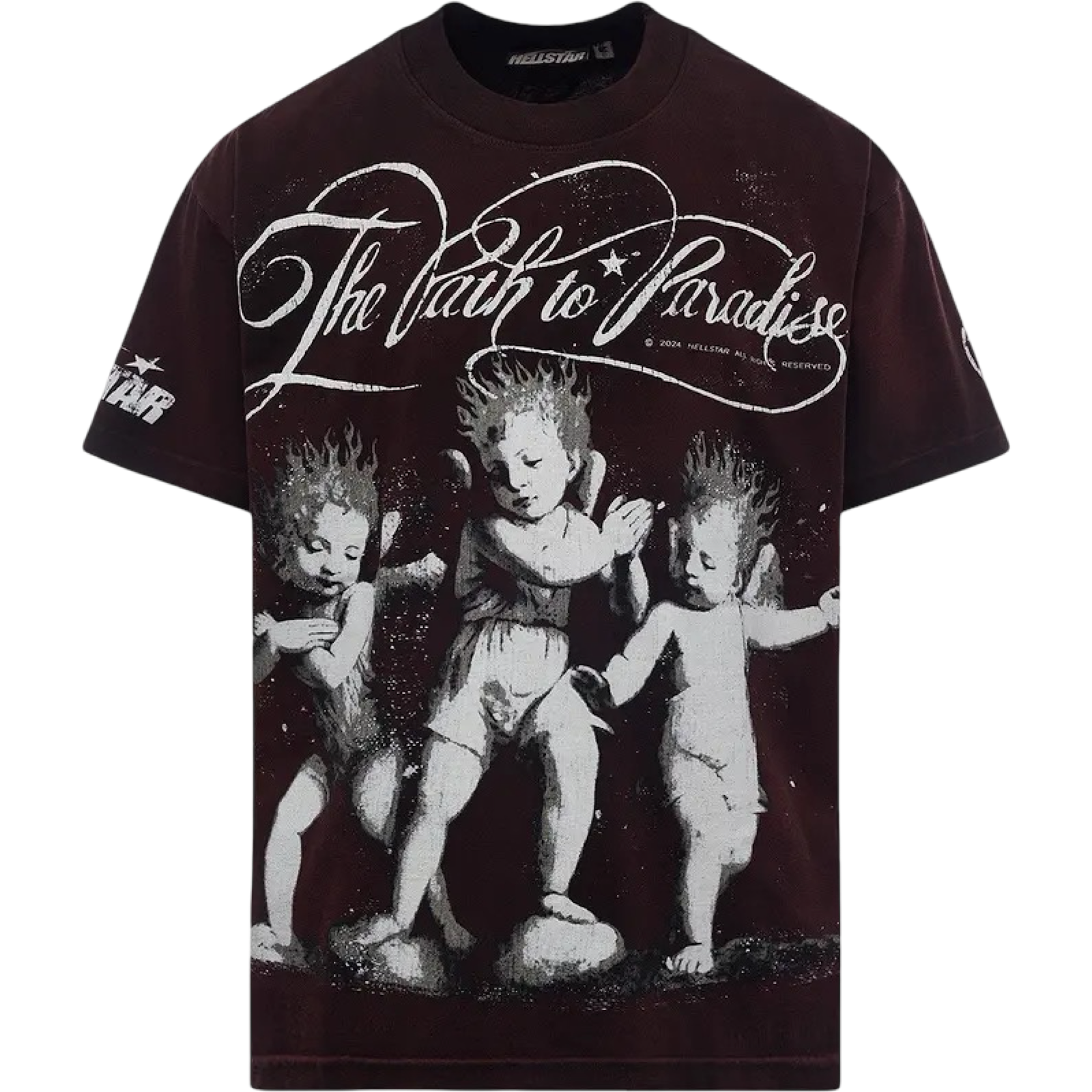 HELLSTAR CHERUBS T-SHIRT 'BROWN'