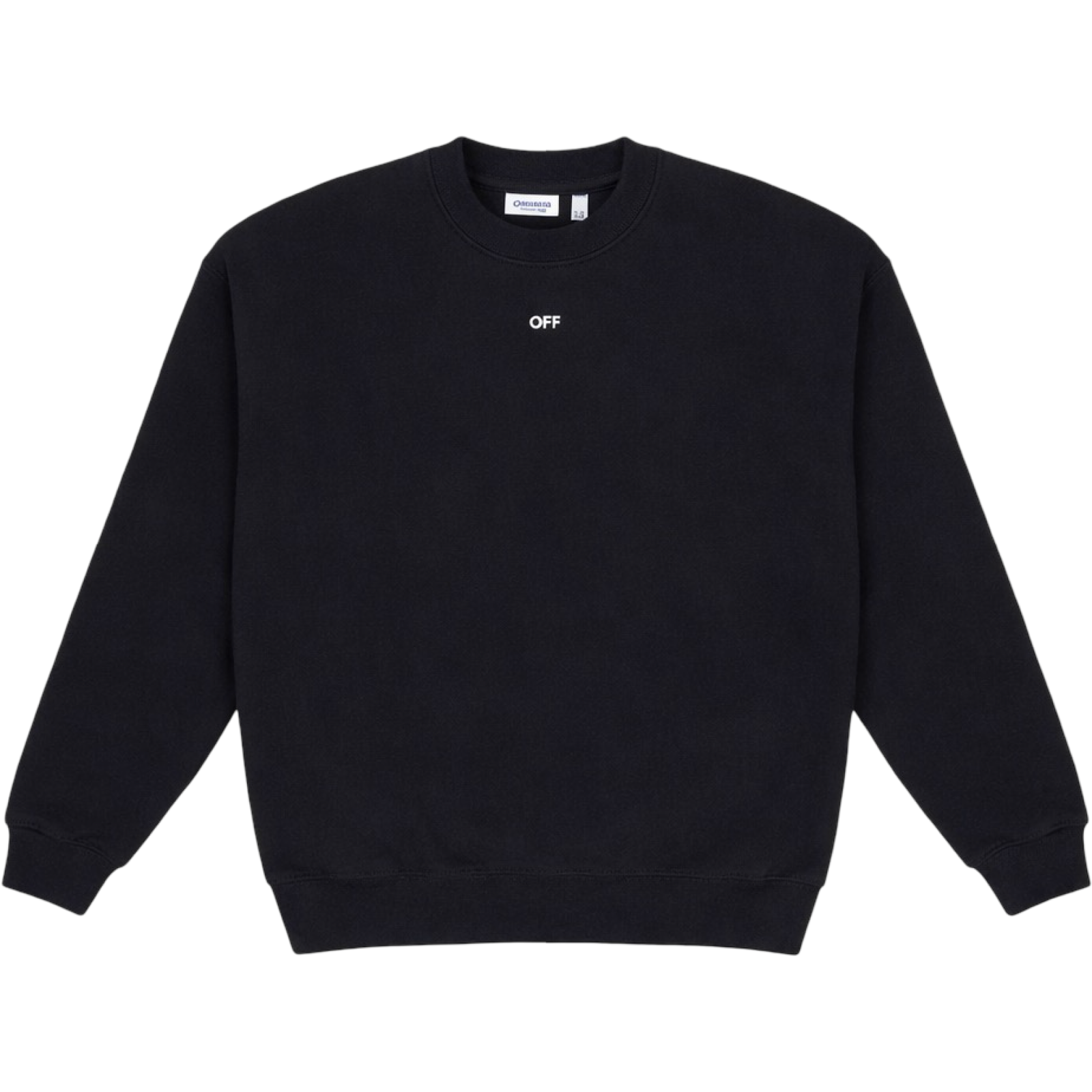 OFF WHITE BLACK DOTTED ARROW SKATE CREWNECK