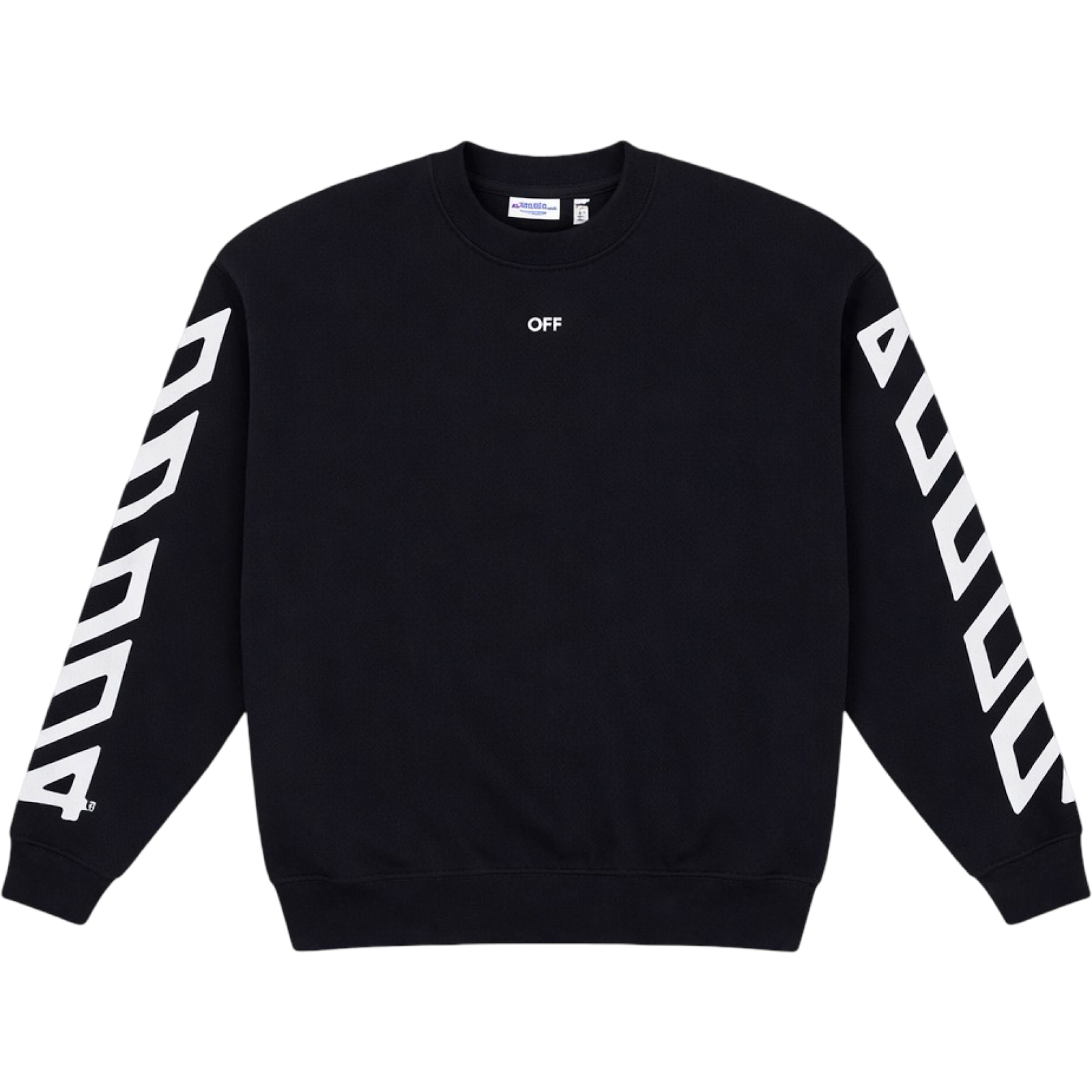 OFF WHITE BLACK SPRAY CAN ARROW CREWNECK