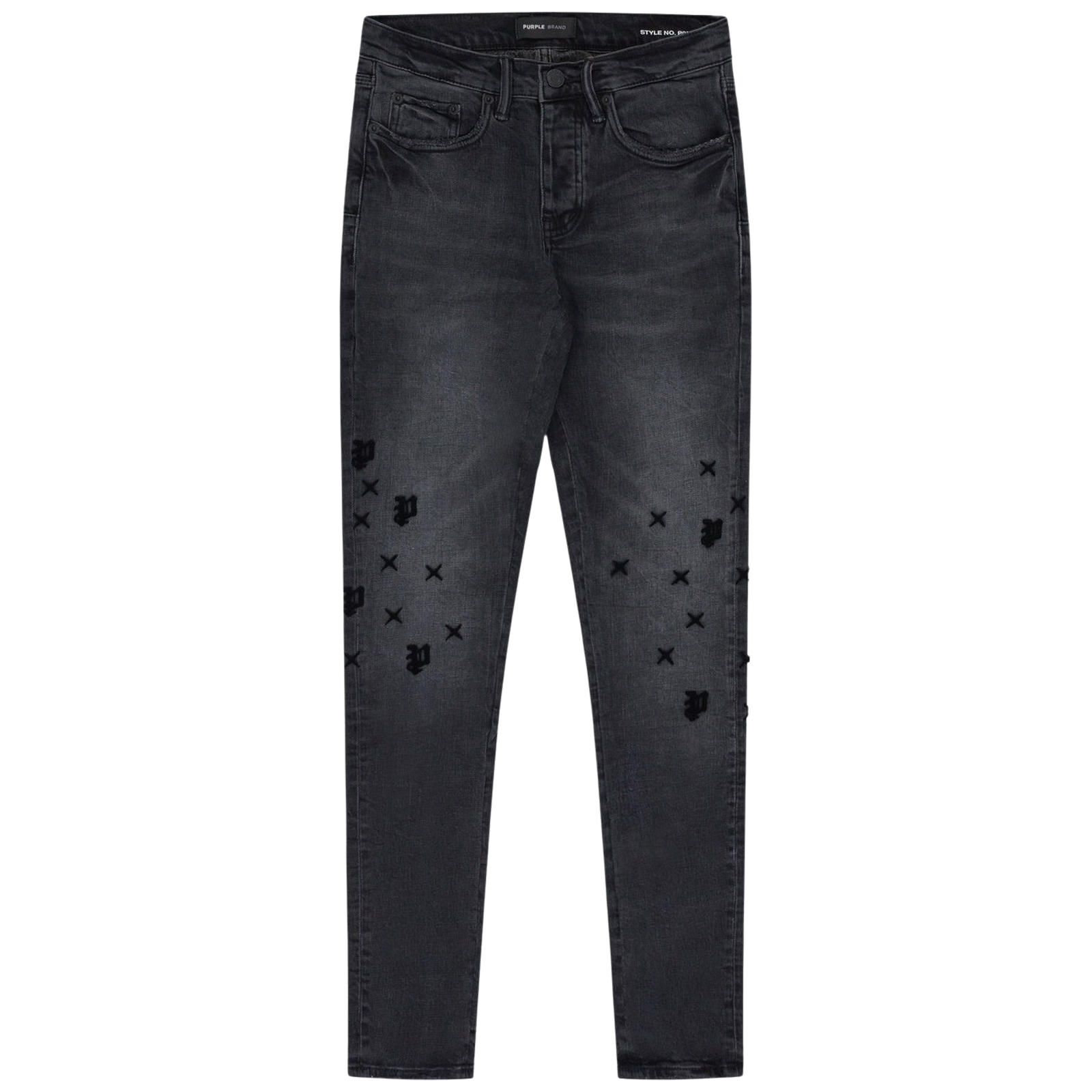 BLACK TUFFETAGE MONOGRAM P001 JEANS
