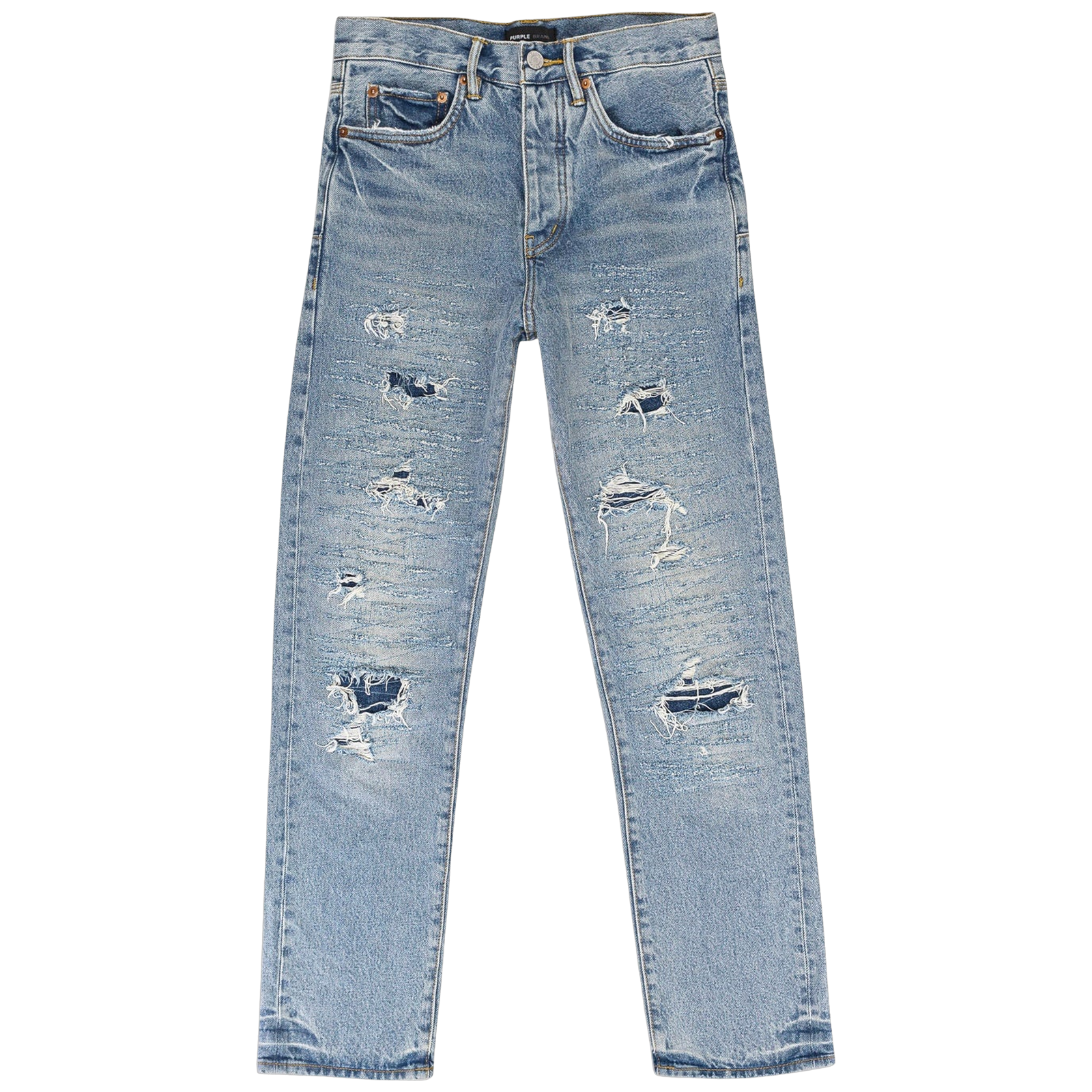 BLUE VINTAGE LASER REPAIR SKINNY JEANS