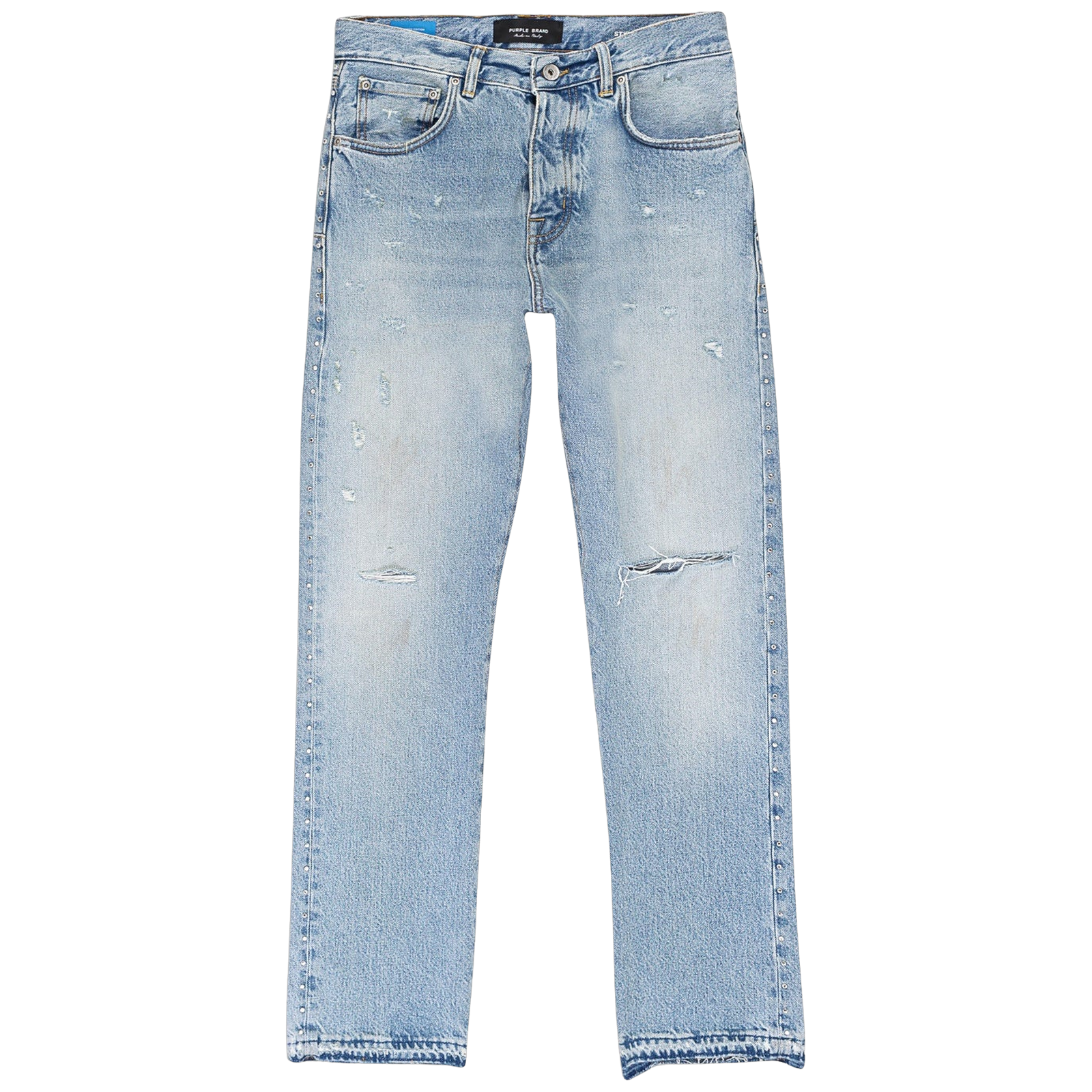 FADED CRYTAL RACER INDIGO SKINNY JEANS