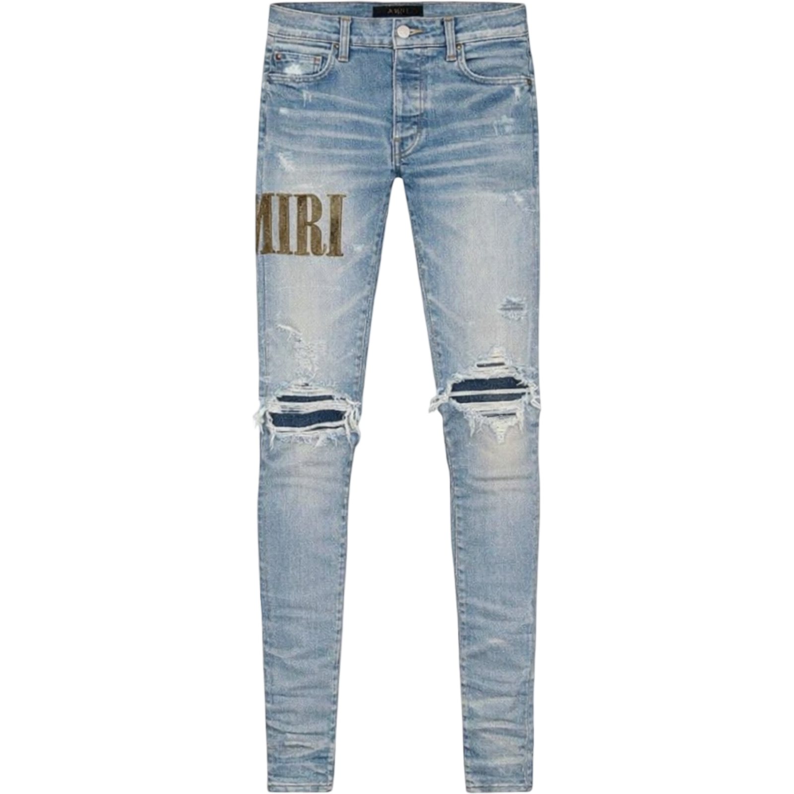 AMIRI CORE APPLIQUE JEAN CLAY INDIGO