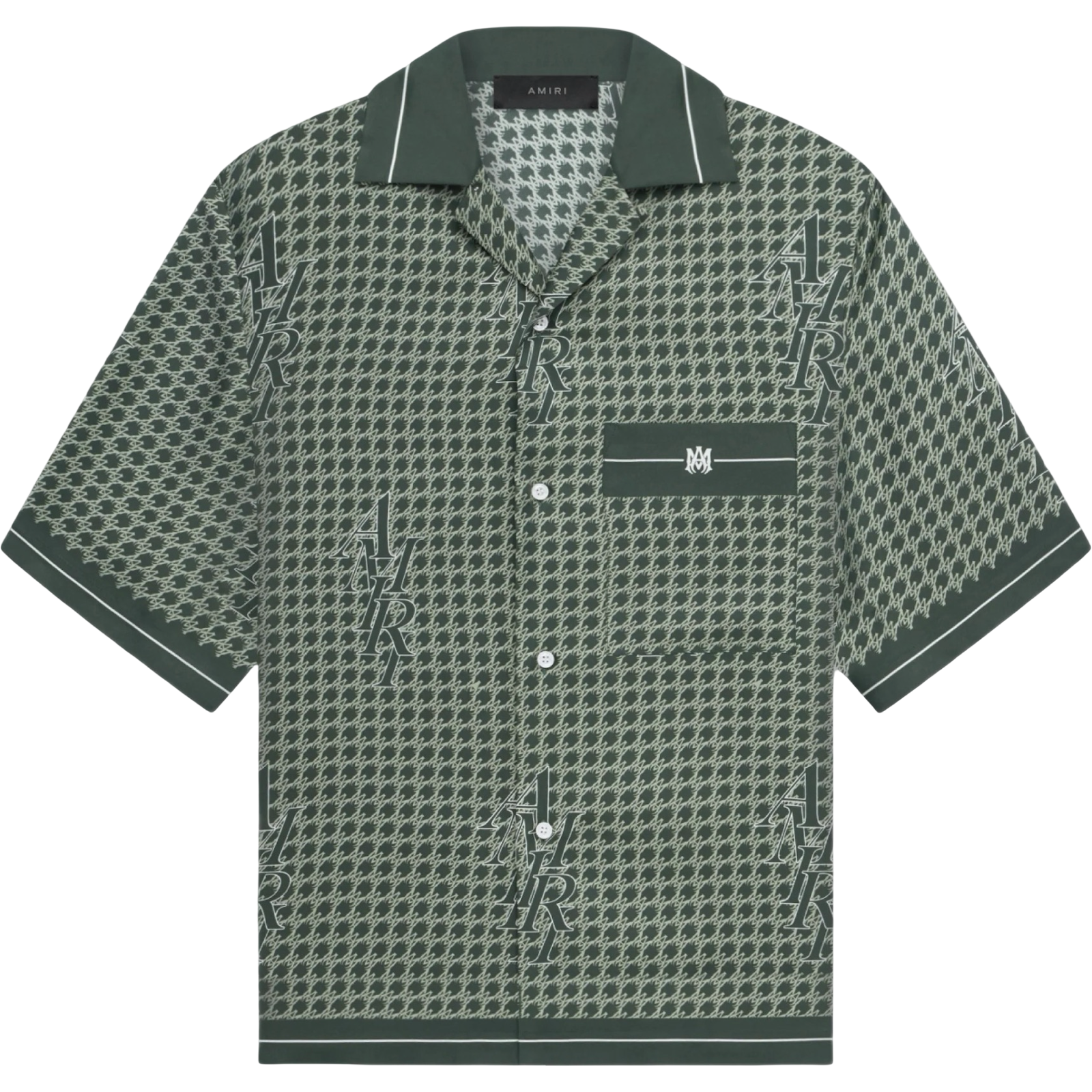 AMIRI AMIRI HOUNDSTOOTH BOWLING SHIRT