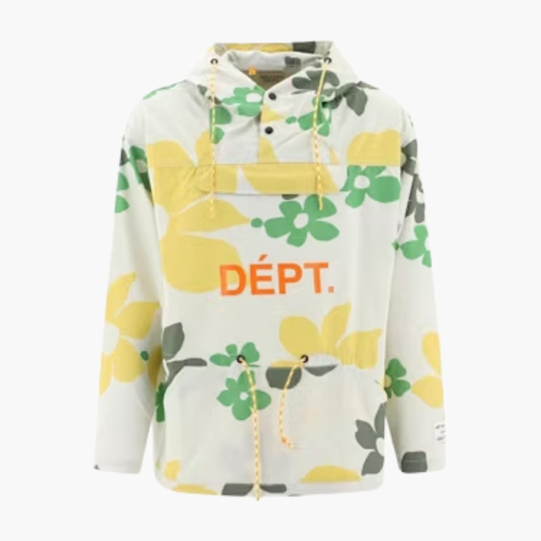 RILEY FLORAL ANORAK WHITE FLORAL