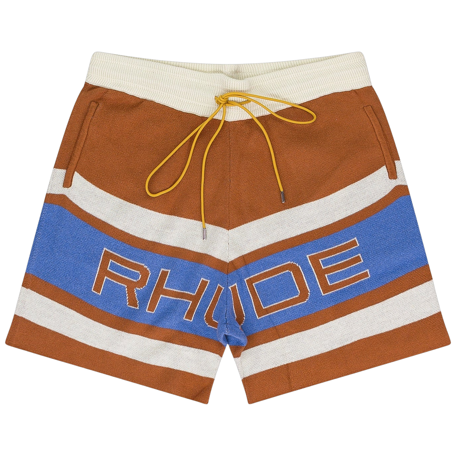 BROWN PRAVIL RACING KNIT SHORT