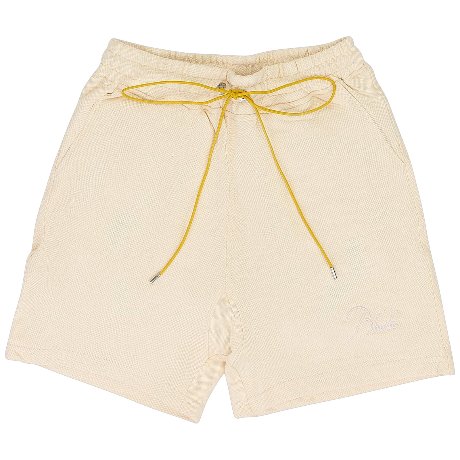 BEIGE PIQUE SHORTS