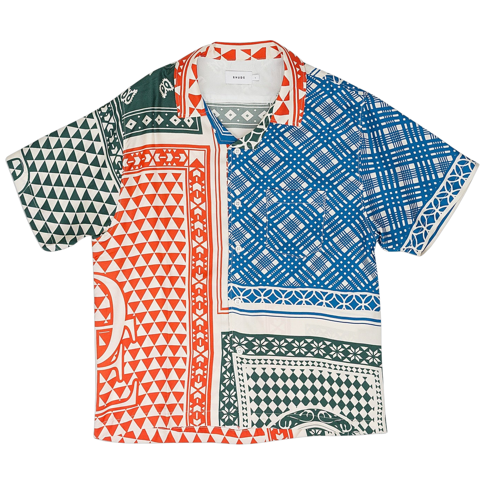 MULTICOLOR CARD BUTTON-DOWN SHIRT