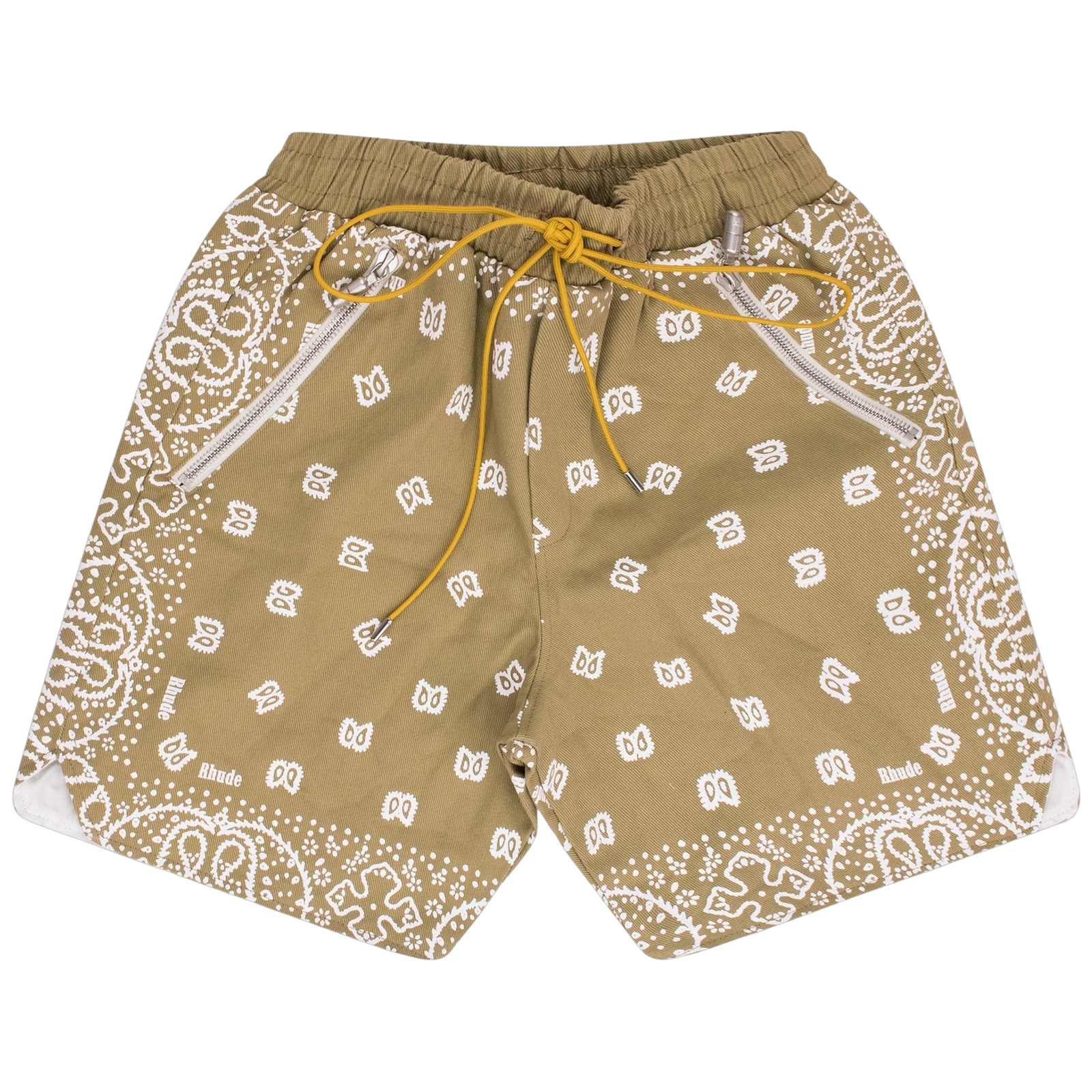 KHAKI RHUDE BANDANA SHORTS