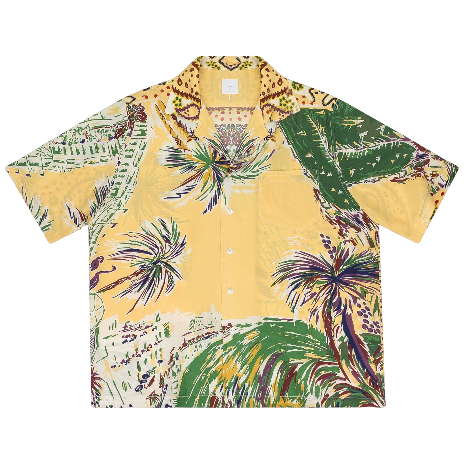 MULTICOLOR PALMINA SILK BUTTON-DOWN SHIRT