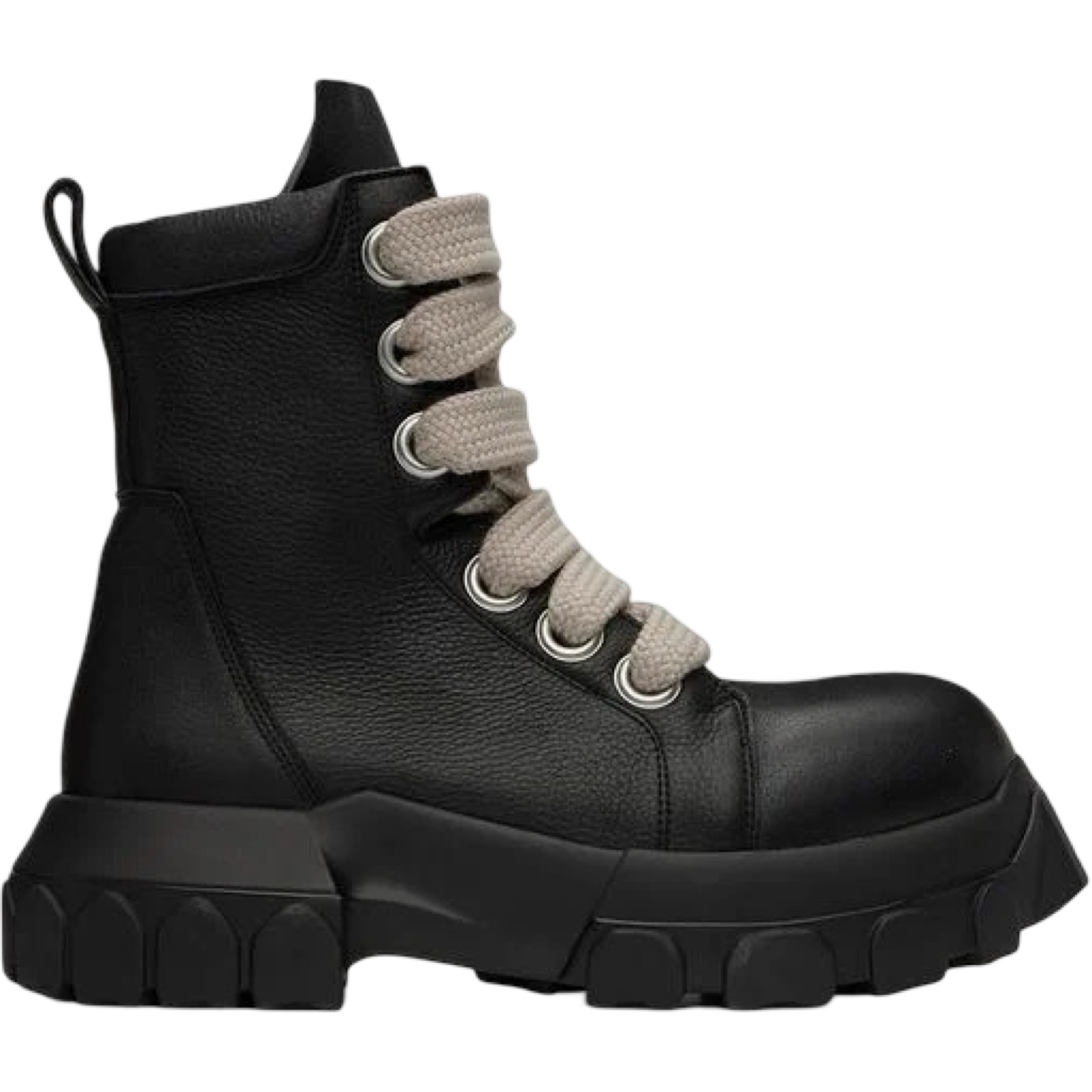 RICK OWENS JUMBOLACE ARMY TRACTOR BOZO 'BLACK/BLACK'