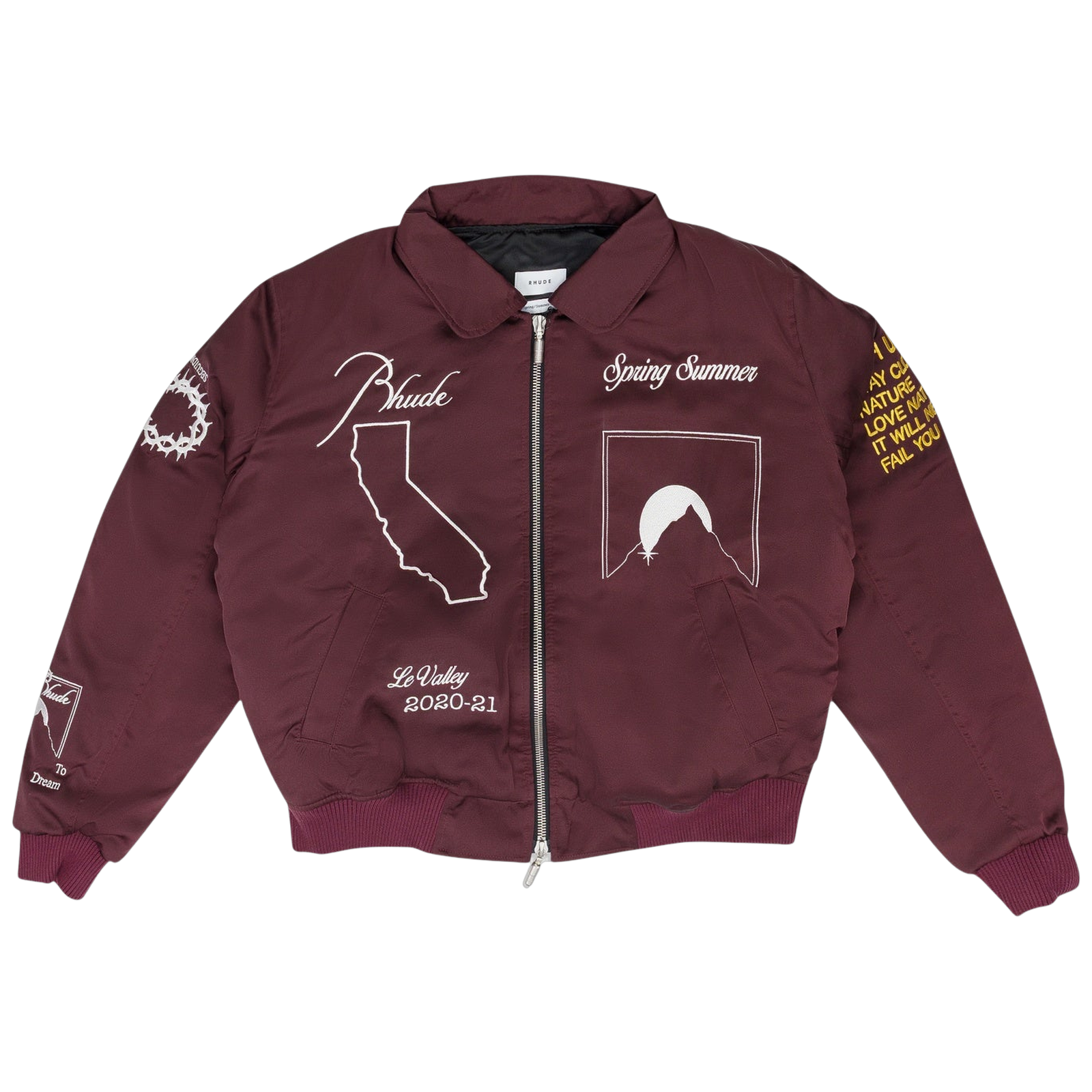 MAROON SIGNAL BOMBER