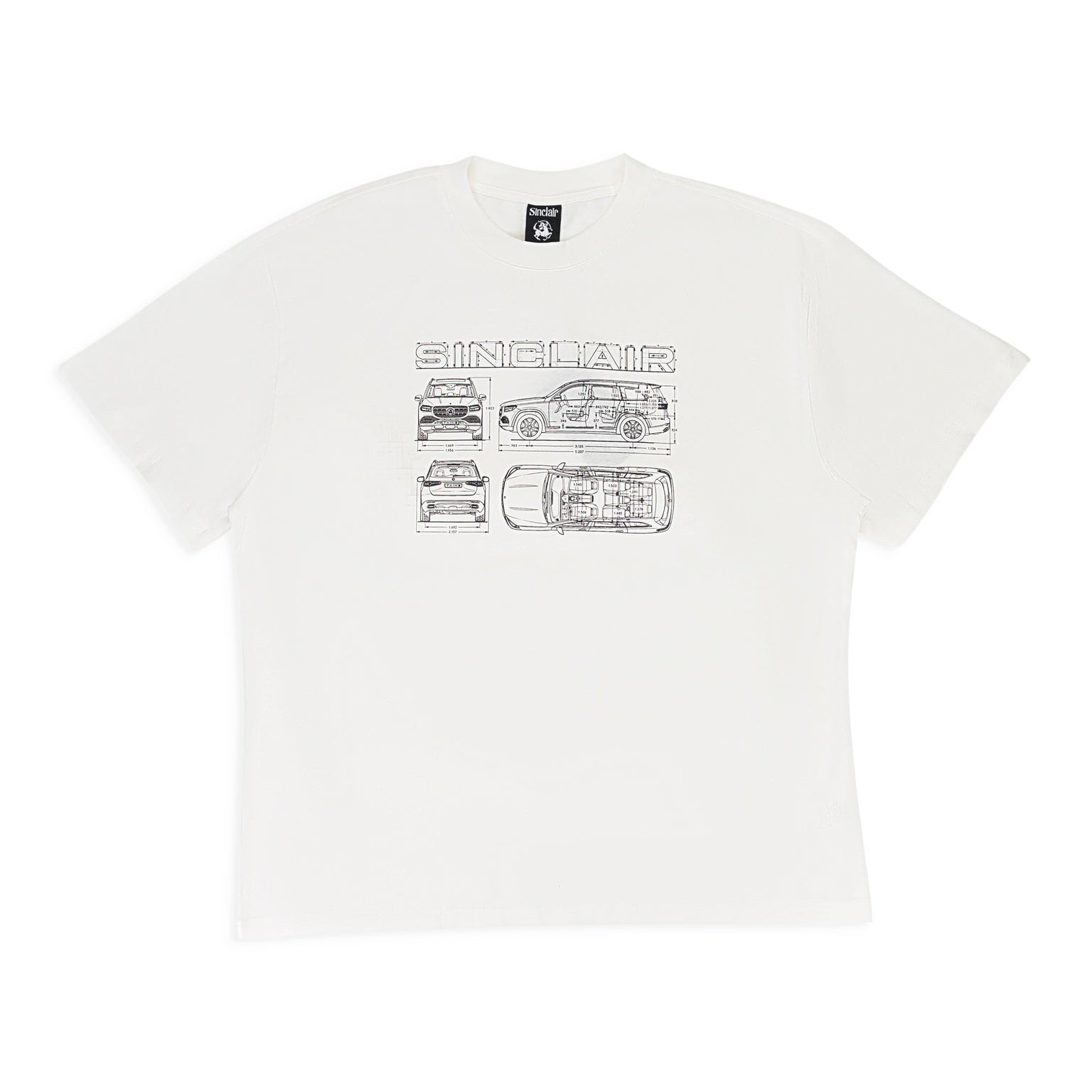 MAYBACH BLUEPRINT WHITE T-SHIRT