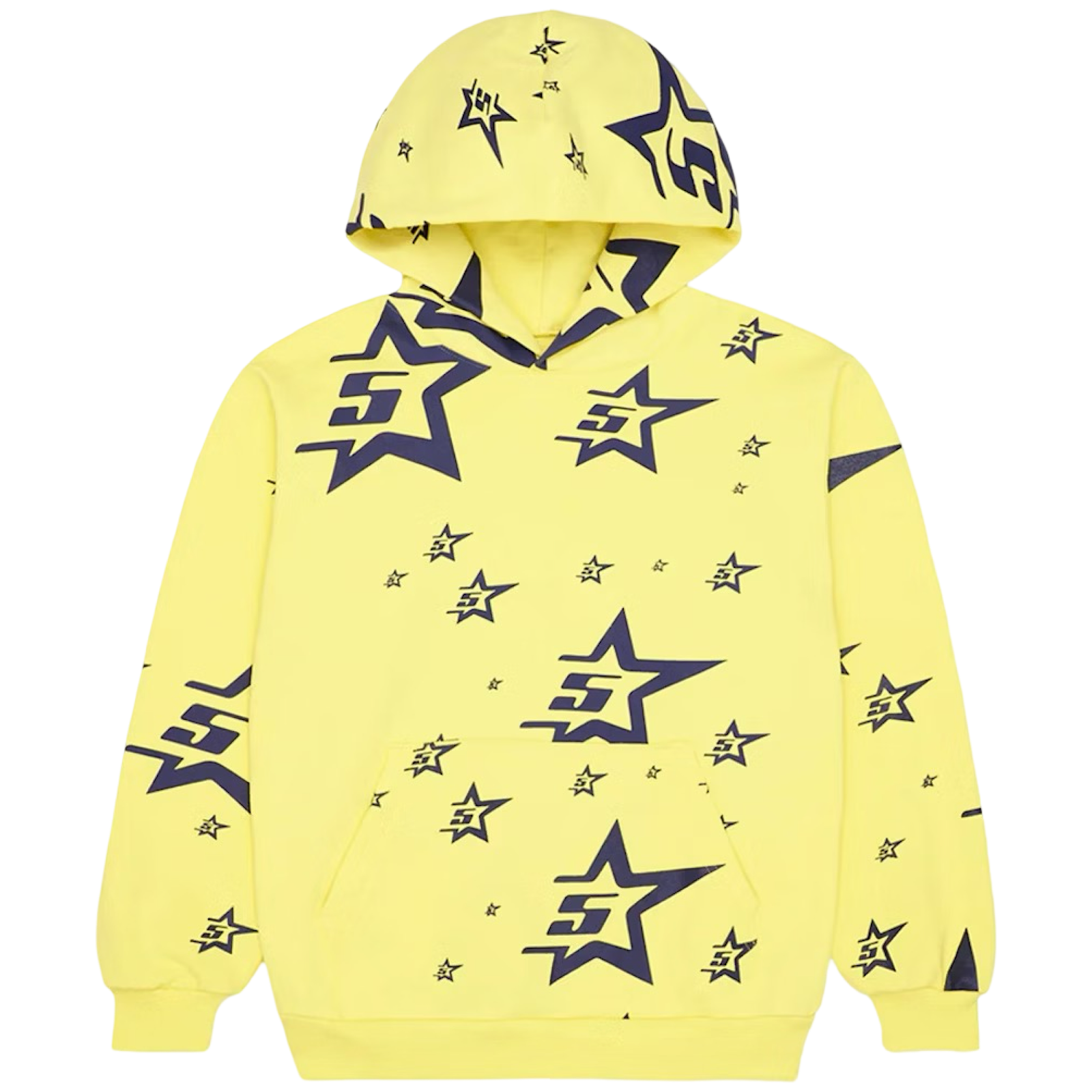 SP5DER 5STAR PRINT HOODIE 'YELLOW'