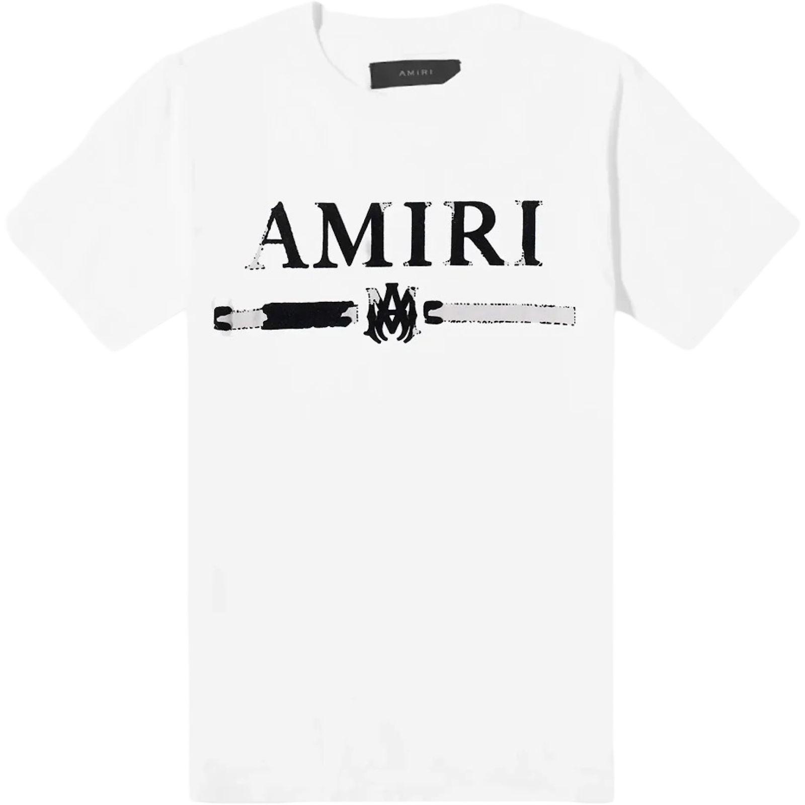 AMIRI AMIRI MA BAR APPLIQUE TEE WHITE