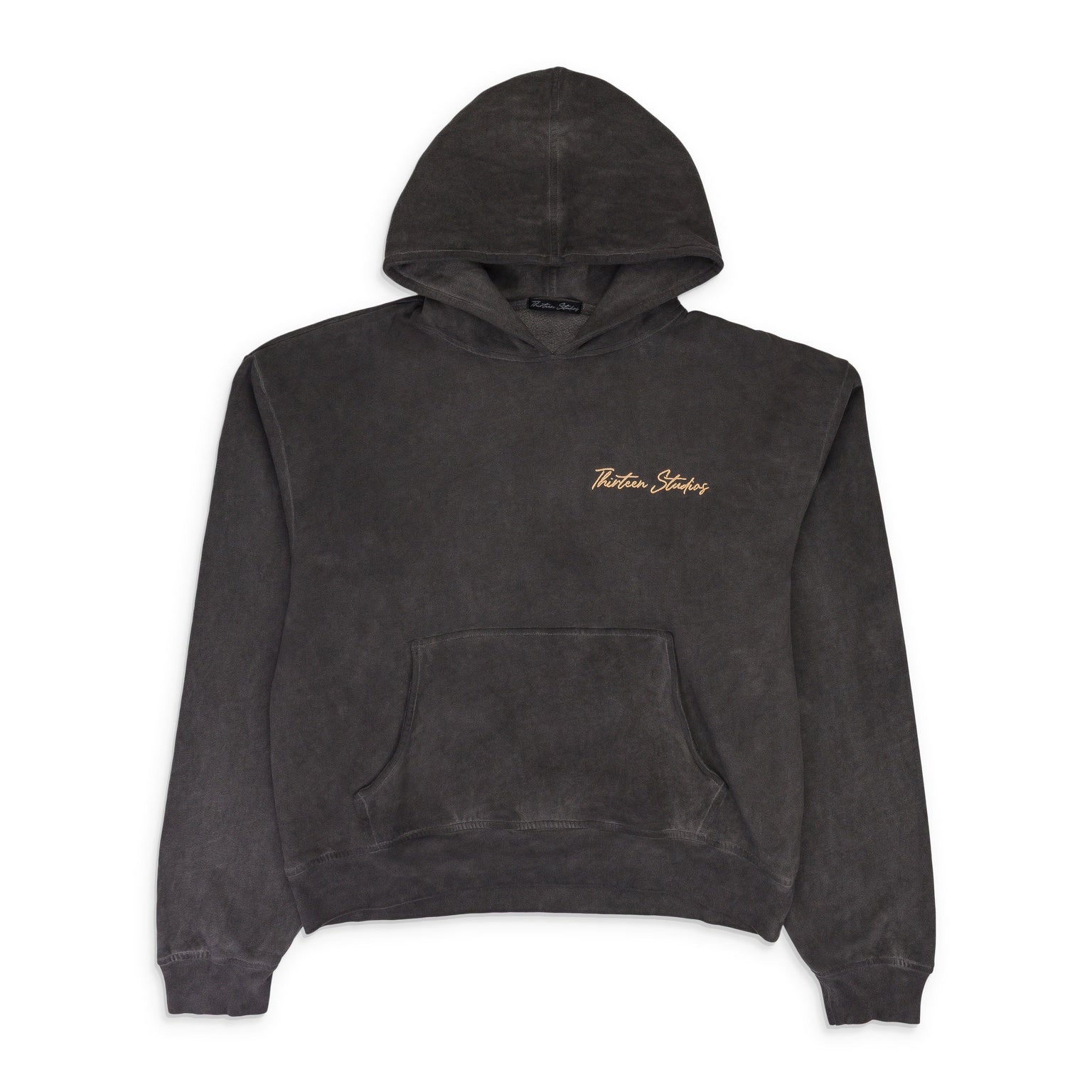 BLACK OIL WASH HOODIE