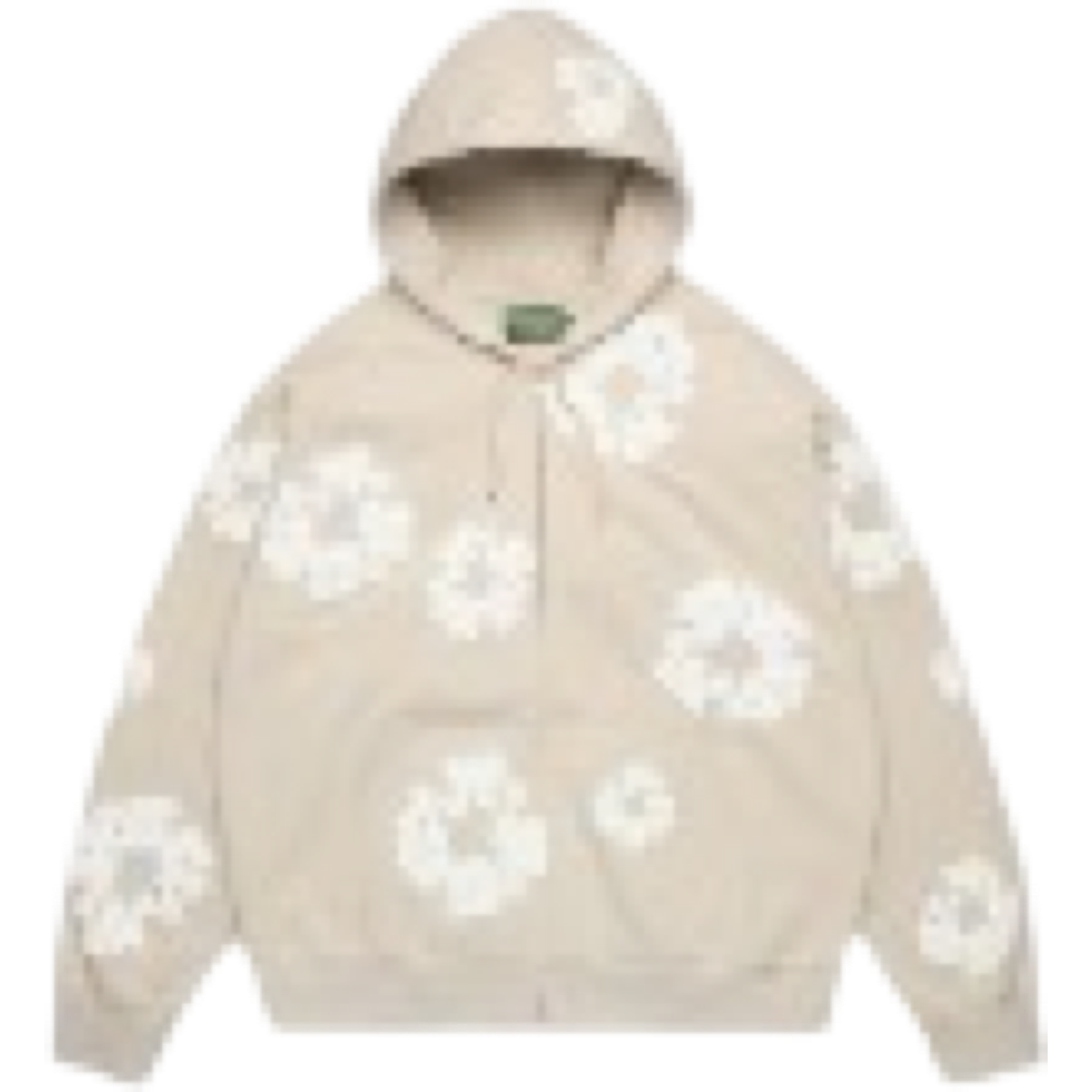COTTON WREATH ZIP HOODIE CREAM