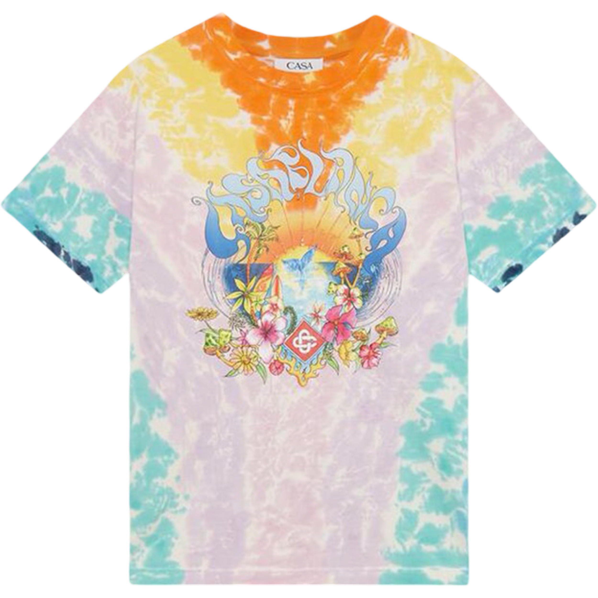 SURF PRINTED T-SHIRT 'TIE-DYE'