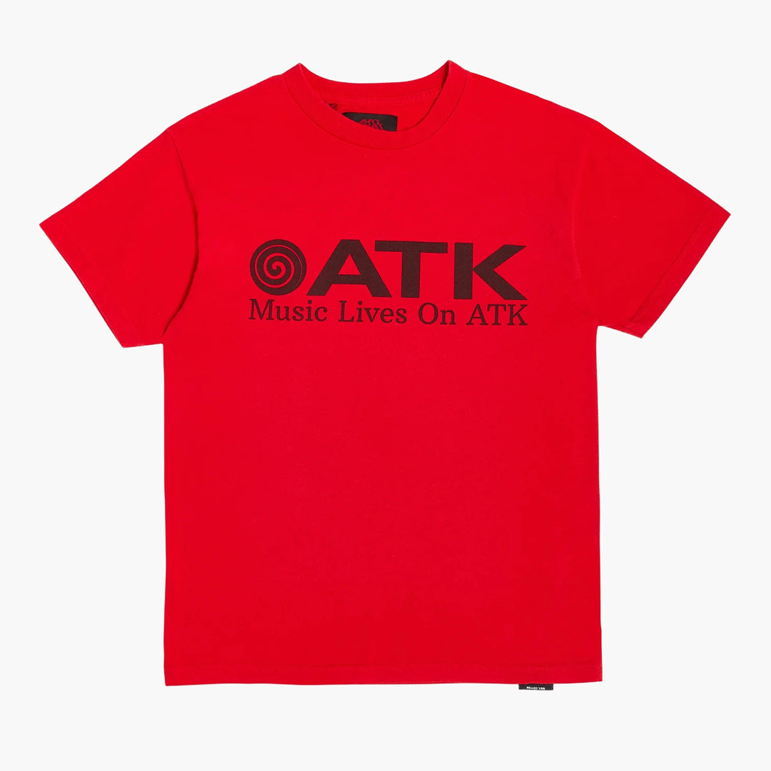 MUSIC LIVES ON ATK TEE RED