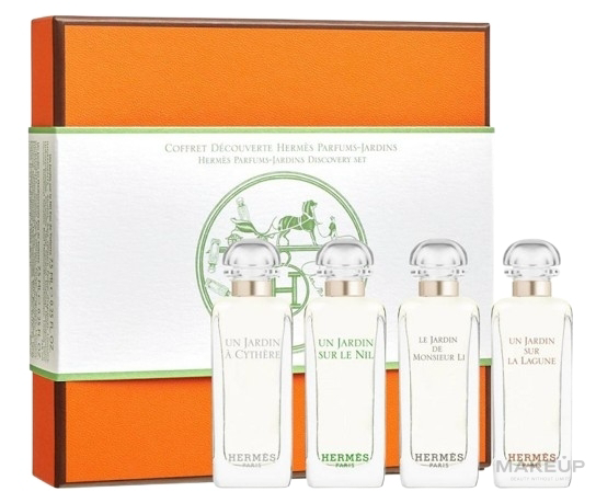 HERMES MINI SET 4X7.5 ML, MONSIEUR LI, SUR LA LAGUNE, SUR LE NIL, A CYTHERE