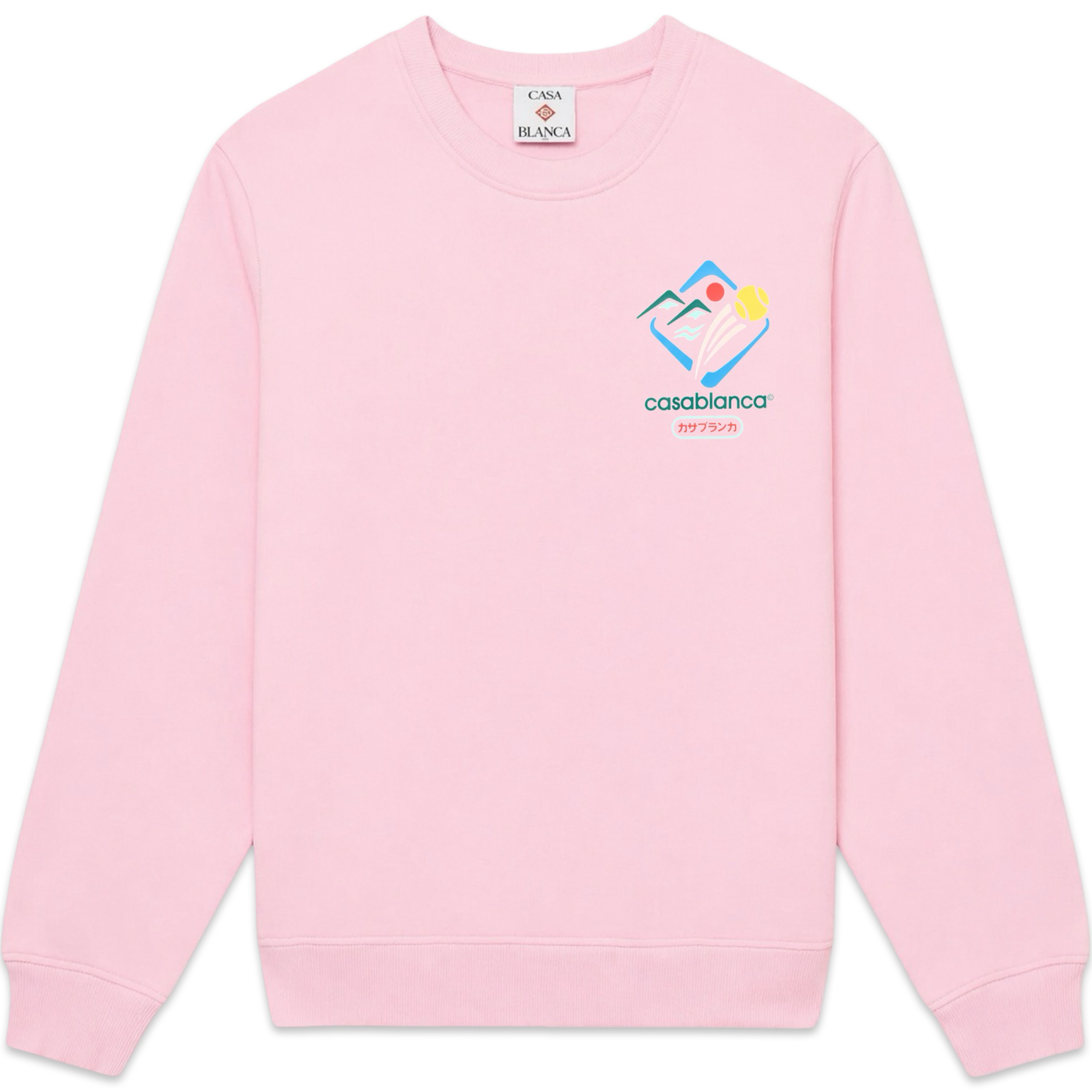 CASA MONTAGNE SPORTIF PRINTED CREWNECK 'BABY PINK'