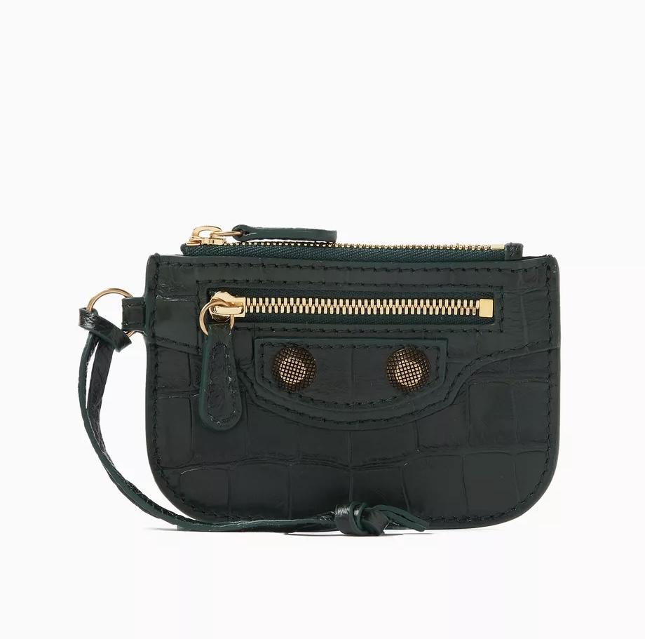 CAYGOLE CROC LEATHER COIN HOLDER