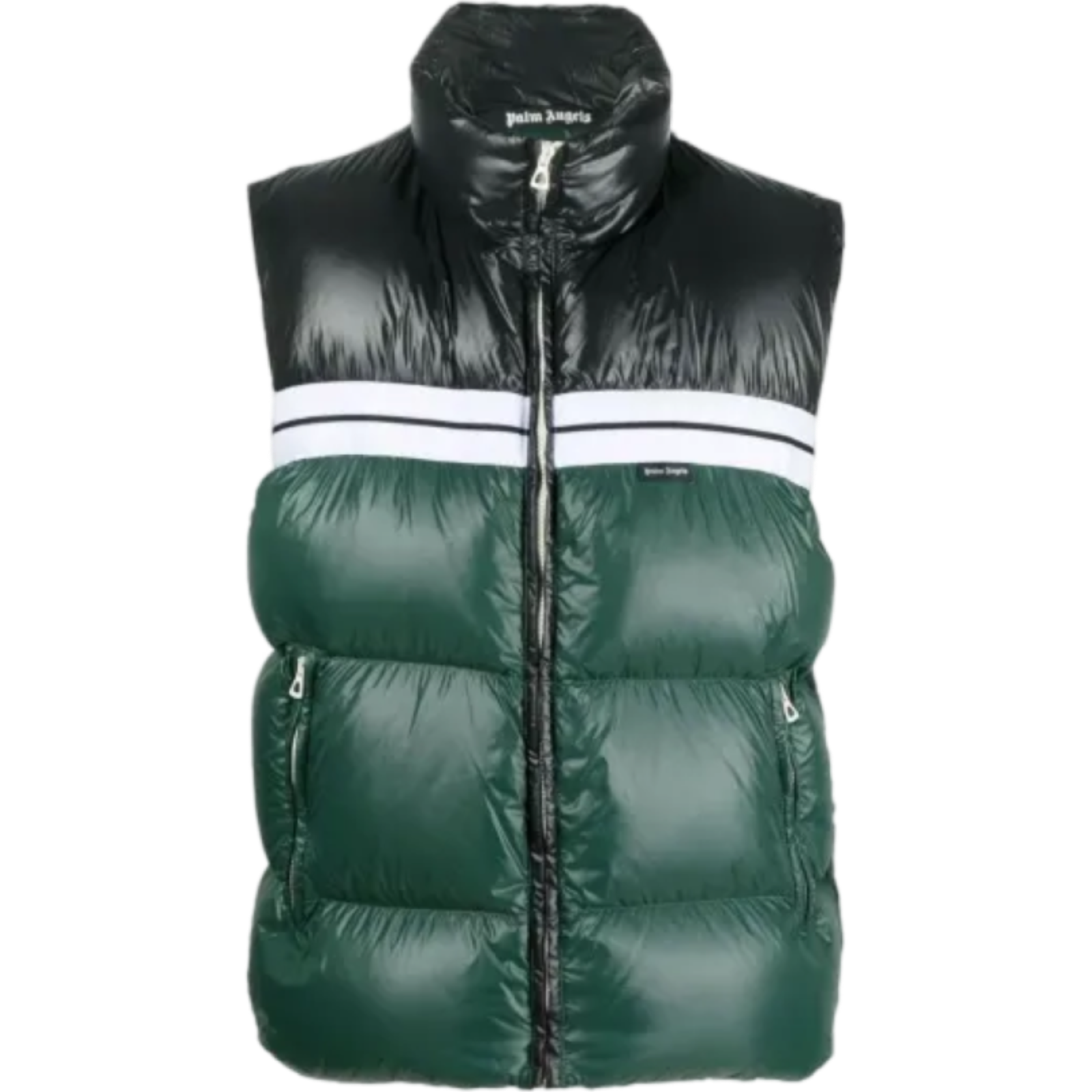 PALM ANGELS Palm Angels Classic Track Puffed Vest
'Green/Black'